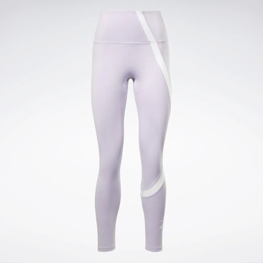 Reebok Apparel Women Workout Ready Vector Leggings PUROAS - Image 6