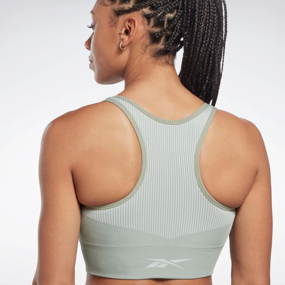 Reebok Apparel Women Yoga Seamless Sports Bra HARGRN - Image 3
