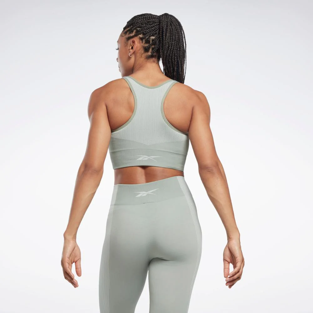 Reebok Apparel Women Yoga Seamless Sports Bra HARGRN - Image 5