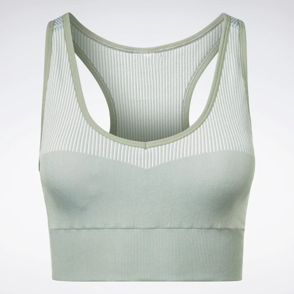 Reebok Apparel Women Yoga Seamless Sports Bra HARGRN - Image 6