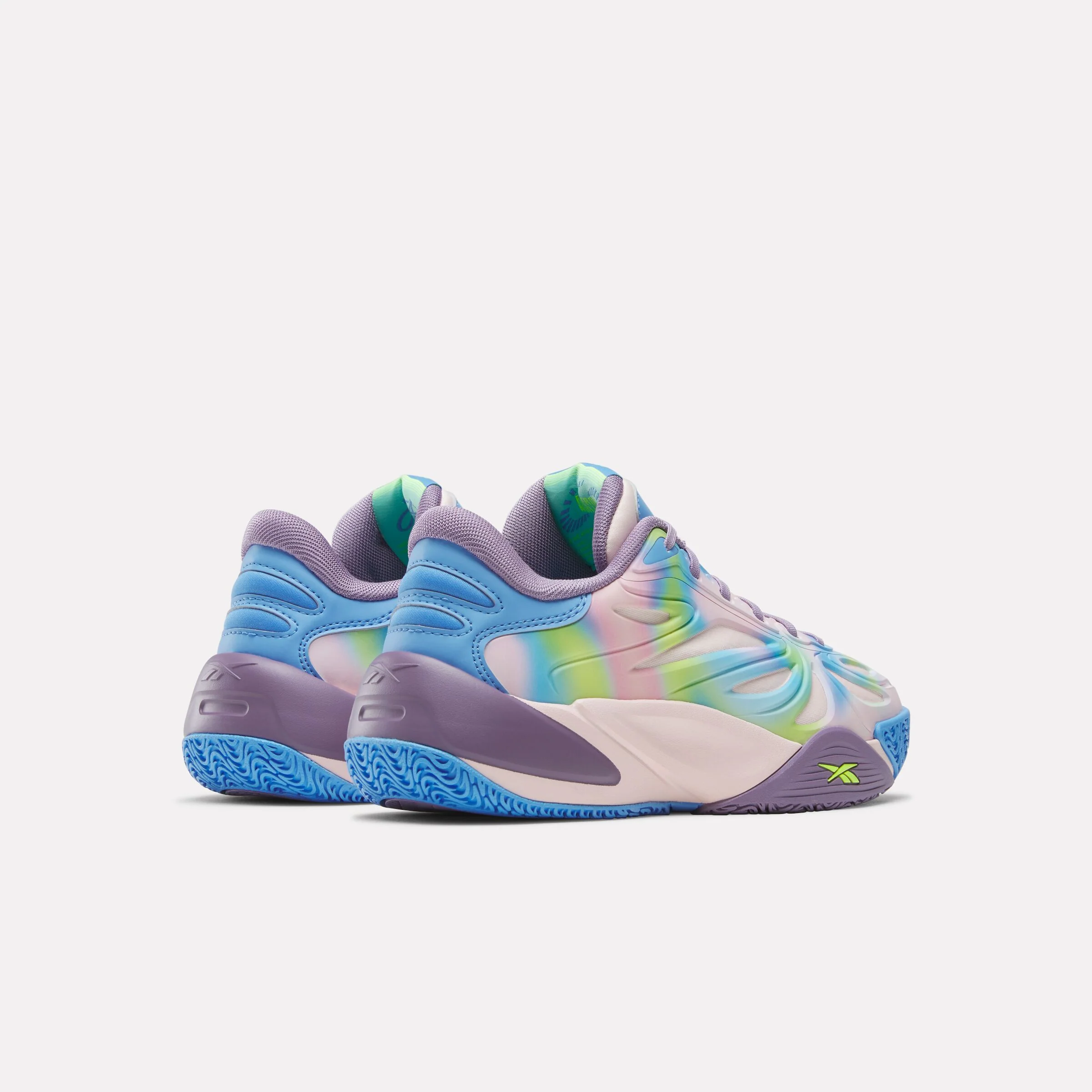 REEBOK FOOTWEAR KIDS Angel Reese 1 Shoes - Grade School ATOMIC AQUA/DREAM PURPLE/PERI - Image 3