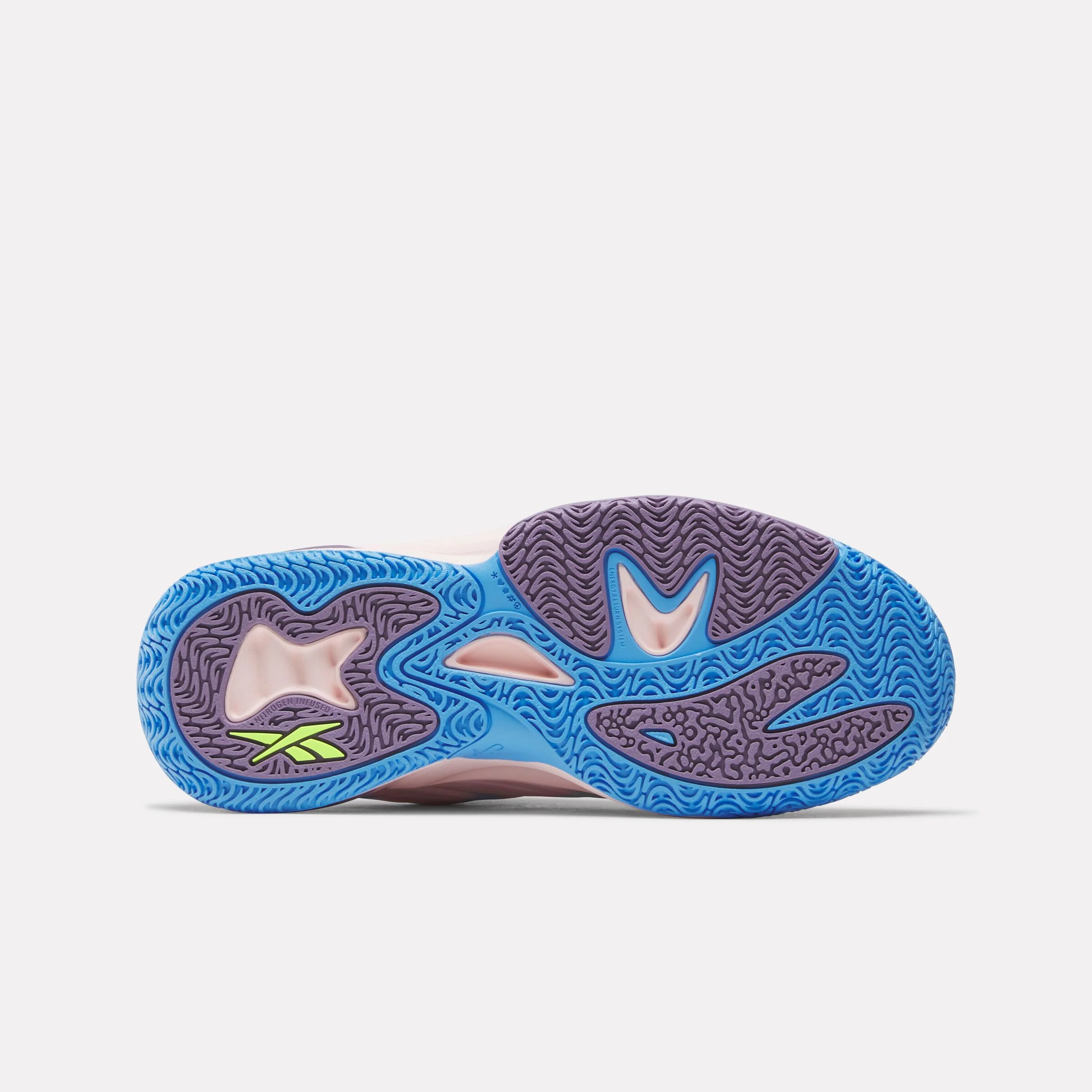 REEBOK FOOTWEAR KIDS Angel Reese 1 Shoes - Grade School ATOMIC AQUA/DREAM PURPLE/PERI - Image 4