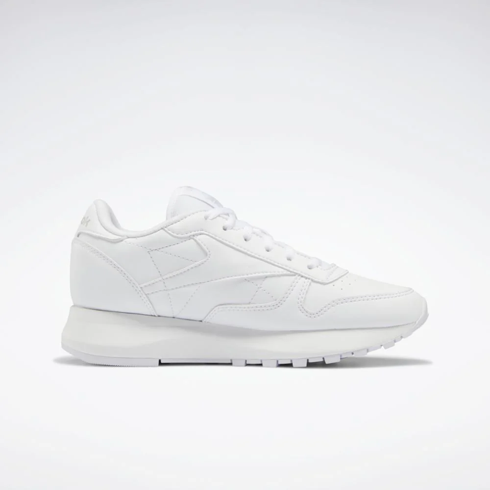 Reebok Footwear Kids CL LTHR SP FTWR WHT/FTWR WHT/PURE GRY 2 - Image 2