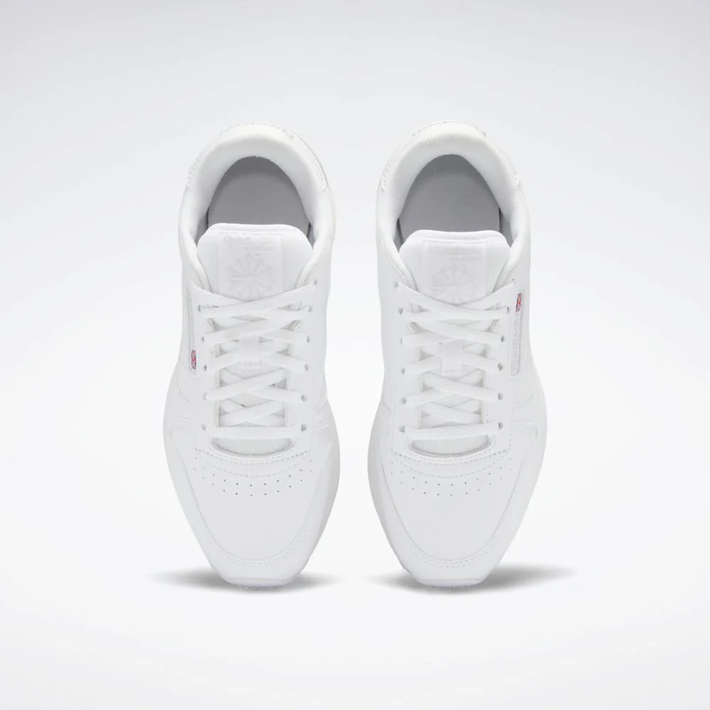 Reebok Footwear Kids CL LTHR SP FTWR WHT/FTWR WHT/PURE GRY 2 - Image 6
