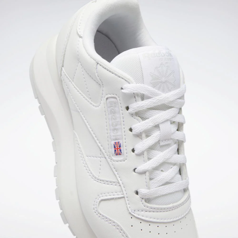 Reebok Footwear Kids CL LTHR SP FTWR WHT/FTWR WHT/PURE GRY 2 - Image 7