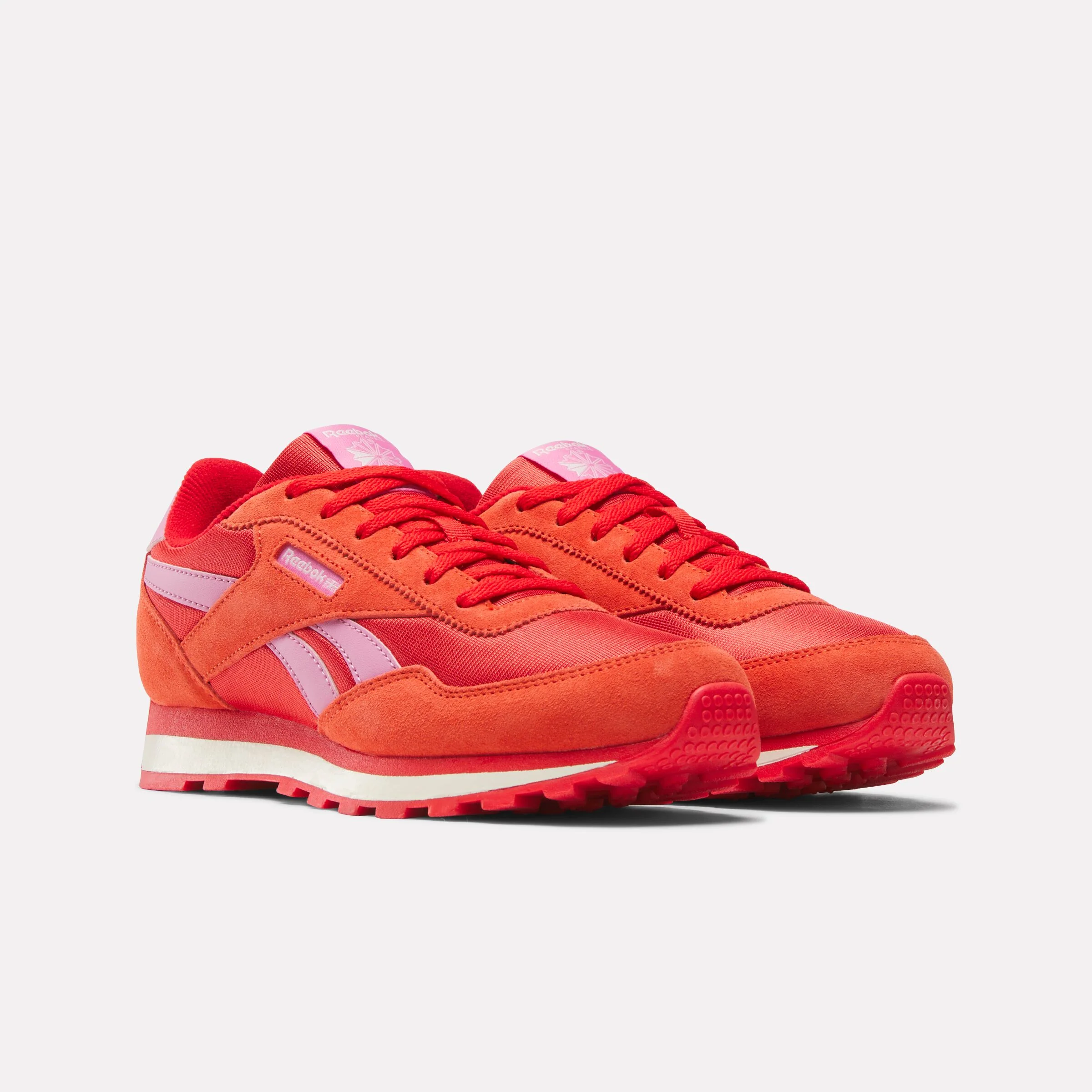 REEBOK FOOTWEAR KIDS Classic AZ Shoes - Grade School SPORTRED/PLAYFULPINK/CHALK - Image 2