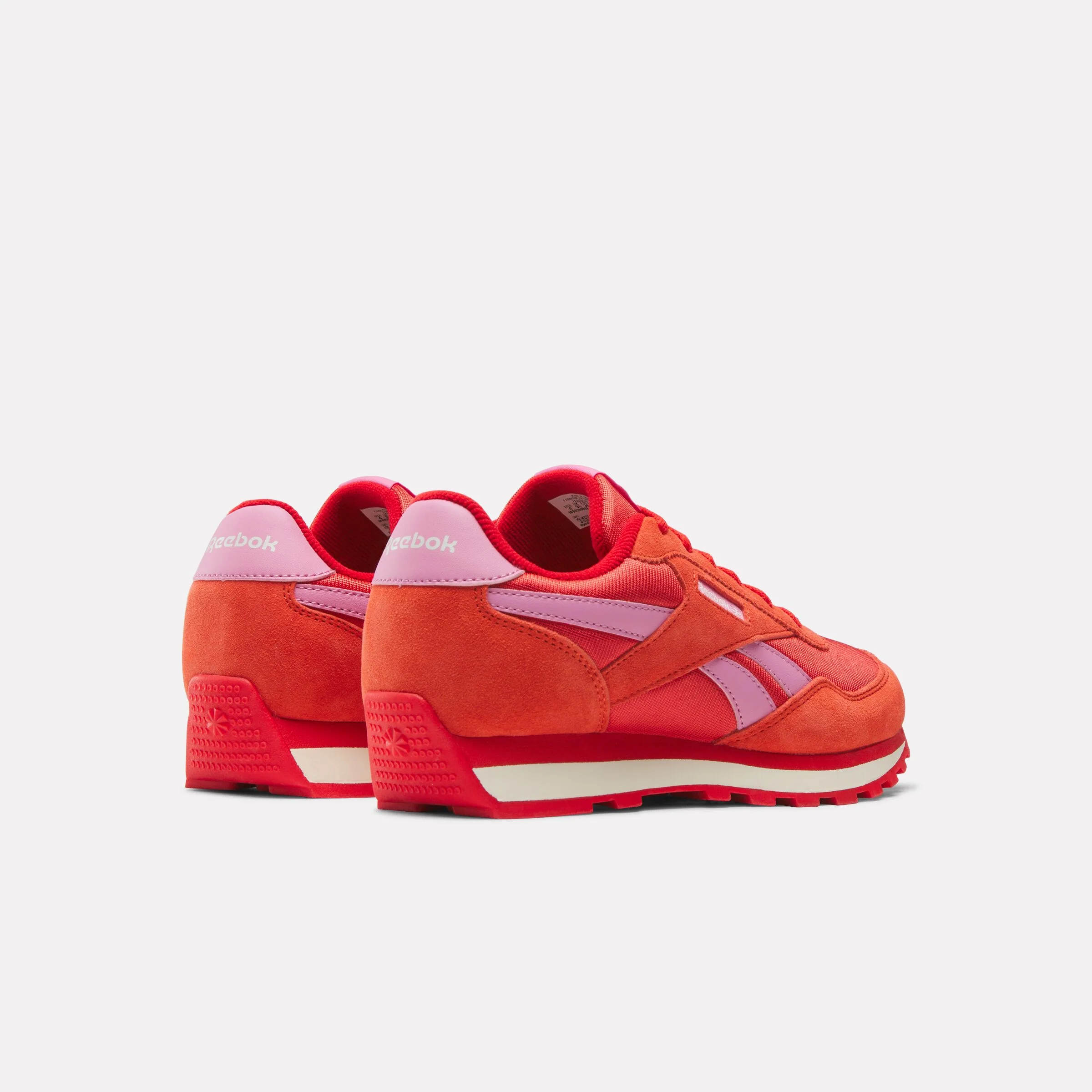 REEBOK FOOTWEAR KIDS Classic AZ Shoes - Grade School SPORTRED/PLAYFULPINK/CHALK - Image 3