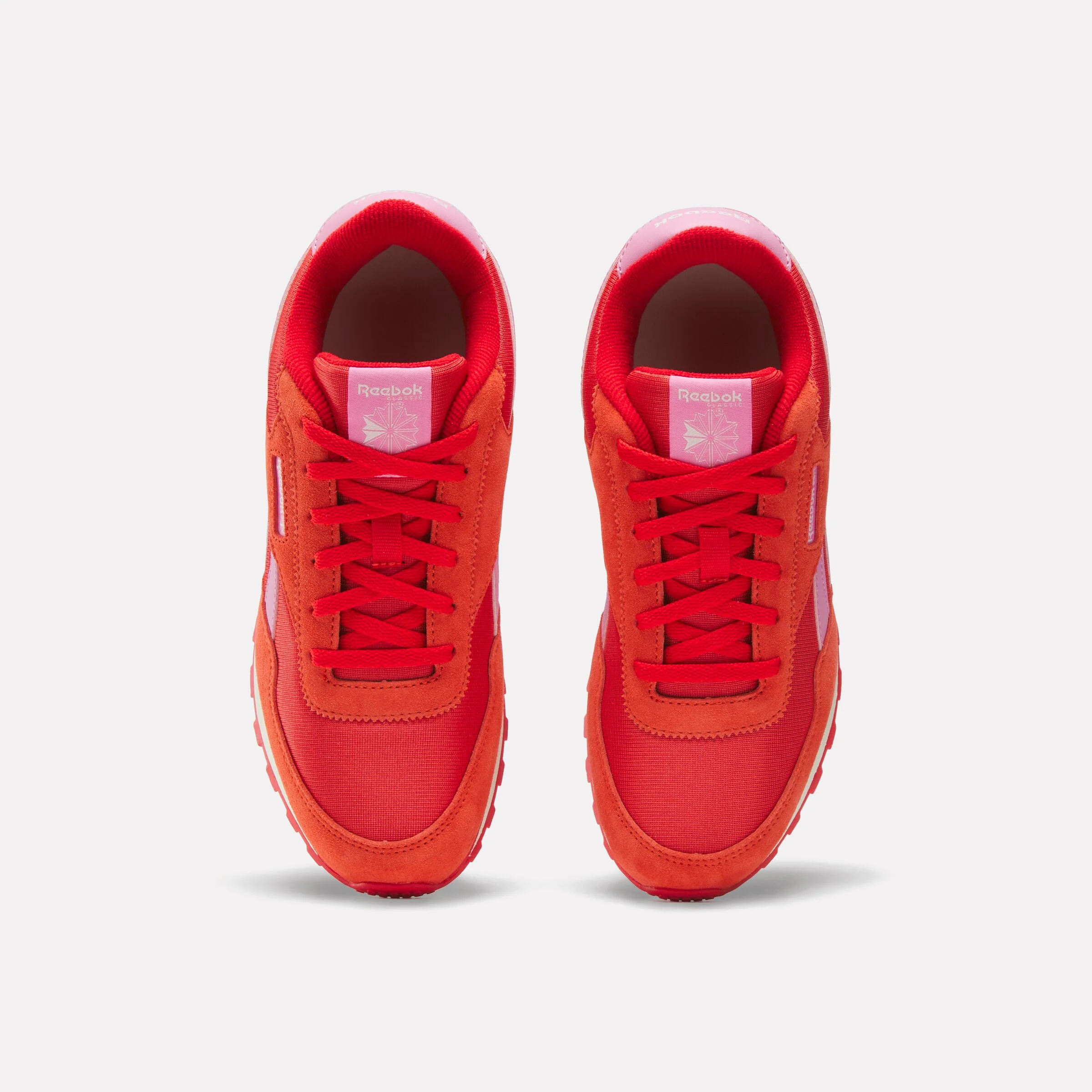 REEBOK FOOTWEAR KIDS Classic AZ Shoes - Grade School SPORTRED/PLAYFULPINK/CHALK - Image 5