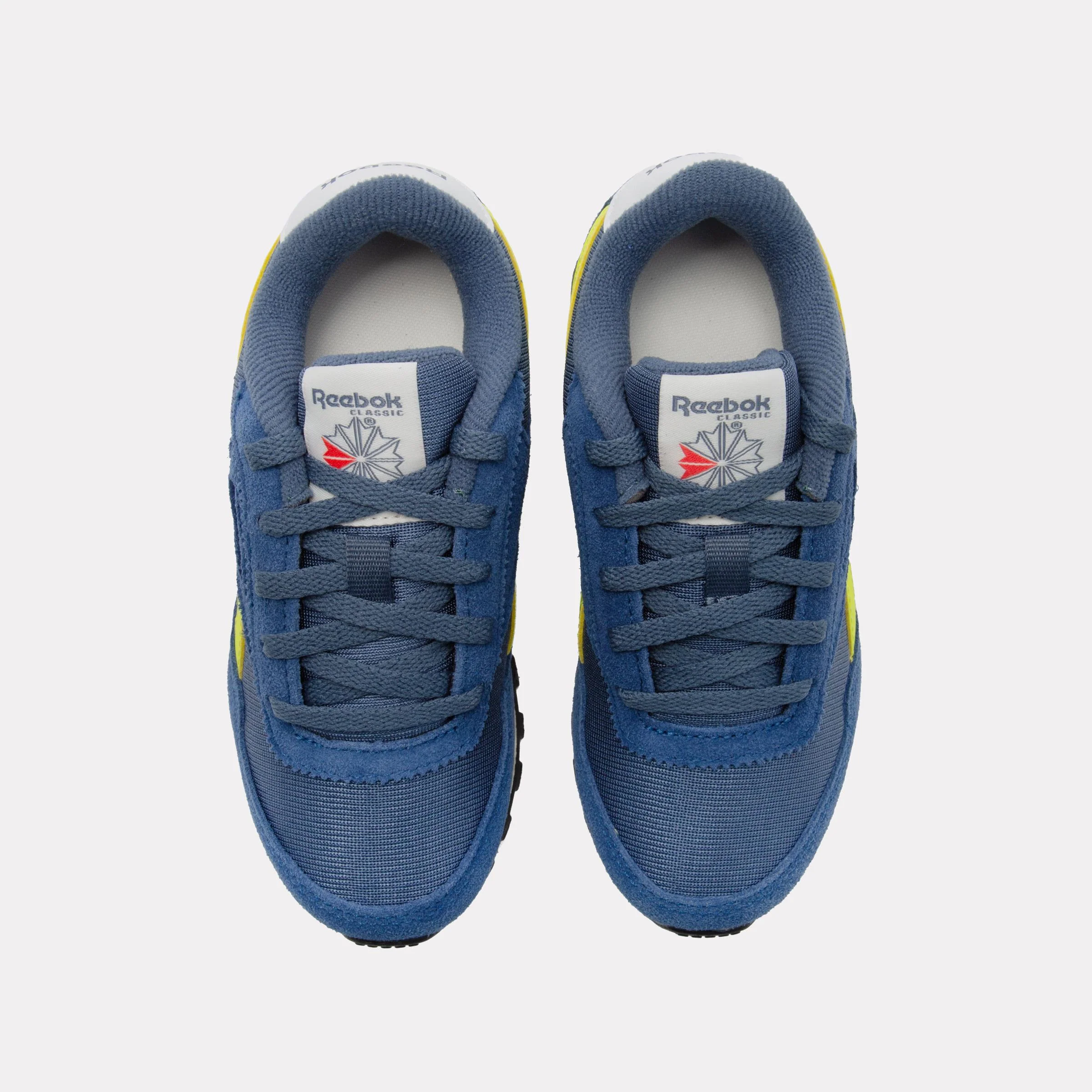 Reebok Footwear Kids Classic AZ Shoes – Pre-School SHADOW/BATIK BLUE/SOLAR ACID Y - Image 6