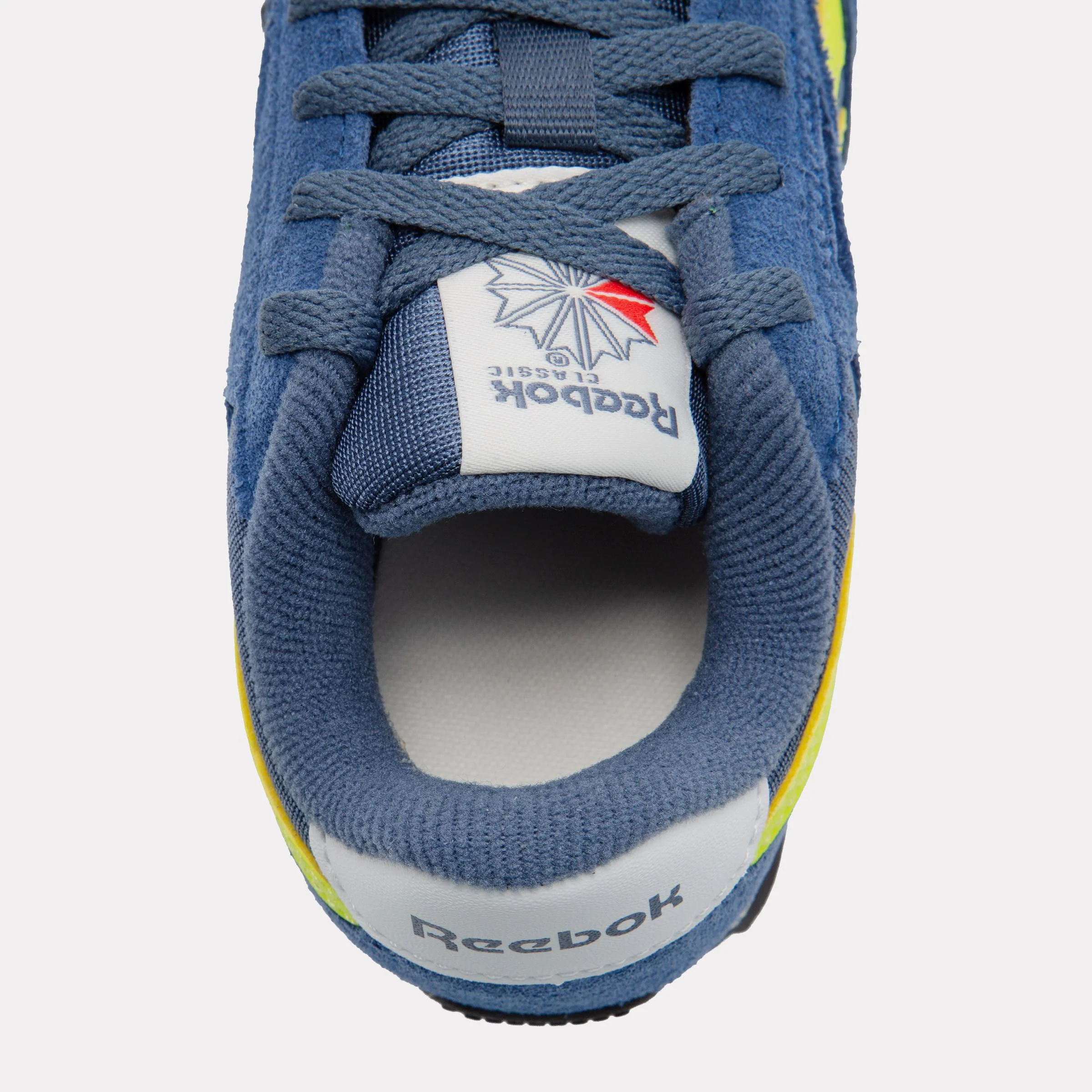 Reebok Footwear Kids Classic AZ Shoes – Pre-School SHADOW/BATIK BLUE/SOLAR ACID Y - Image 8