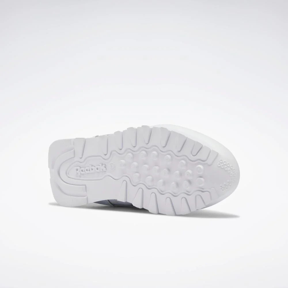Reebok Footwear Kids Classic Leather CHILD FTWWHT/CBLACK/RADAQU - Image 4