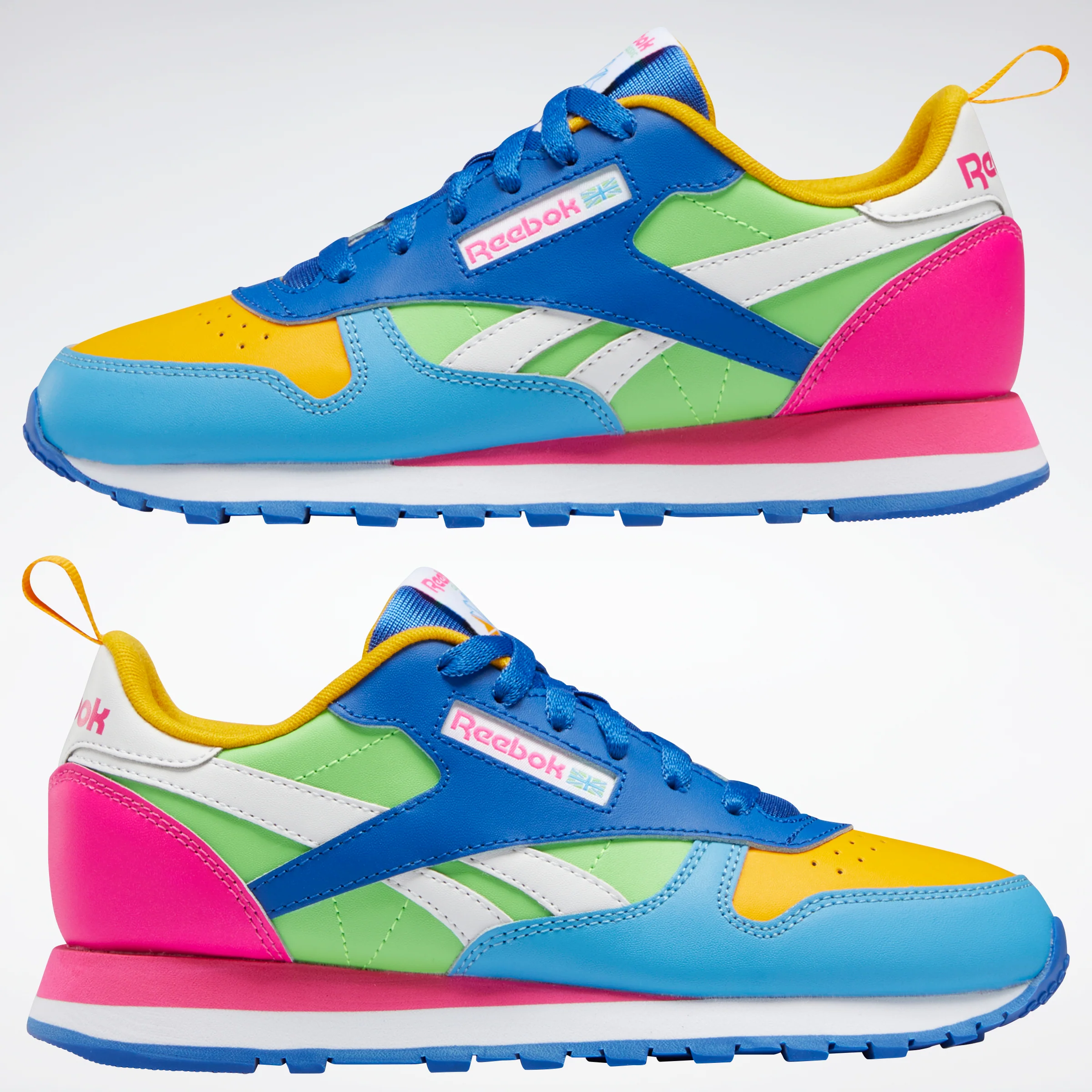 Reebok Footwear Kids Classic Leather Equal Fit Shoes Junior Always Blue/Vector Blue/Proud - Image 8