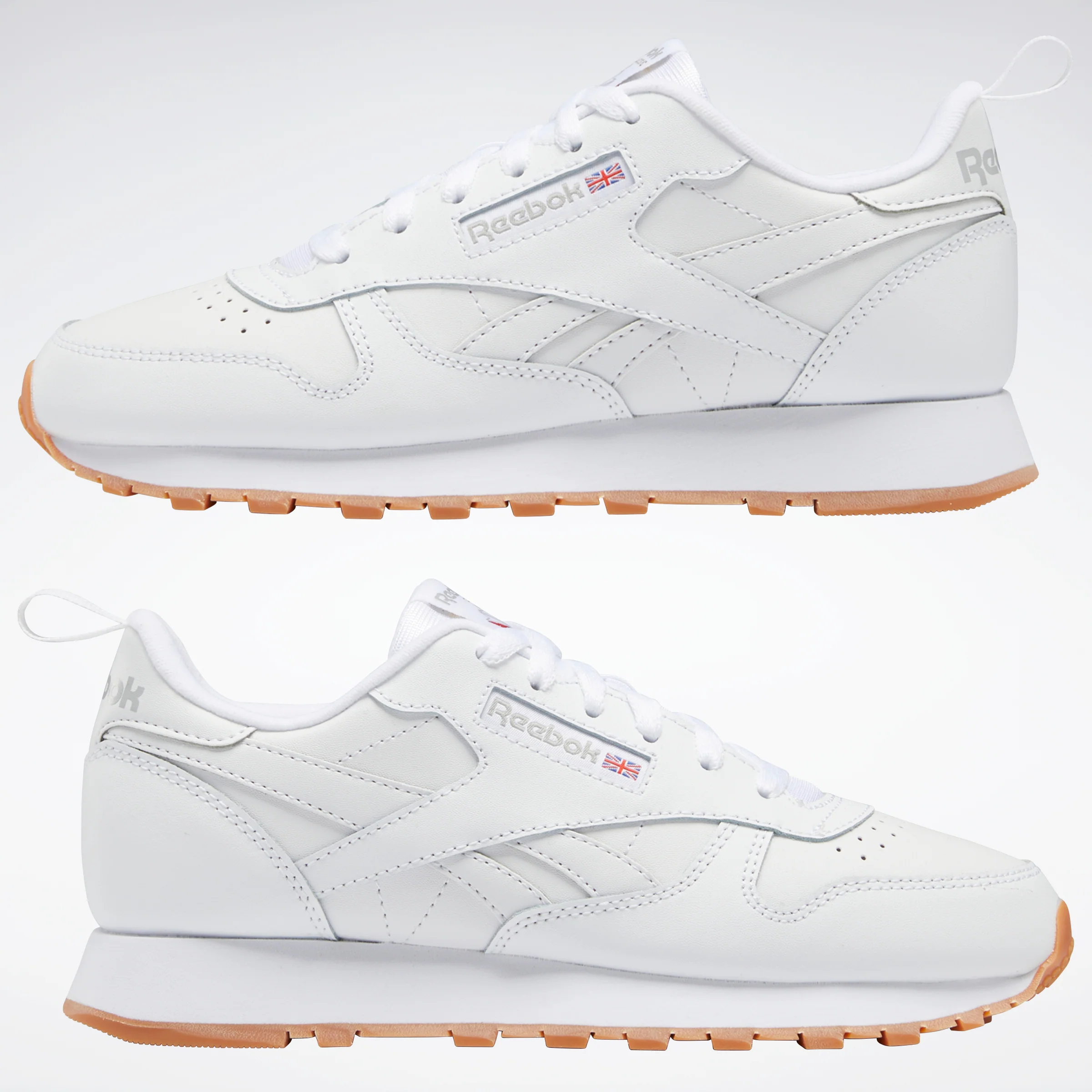 Reebok Footwear Kids Classic Leather Equal Fit Shoes Junior Ftwr White/Ftwr White/Pure Gre - Image 8