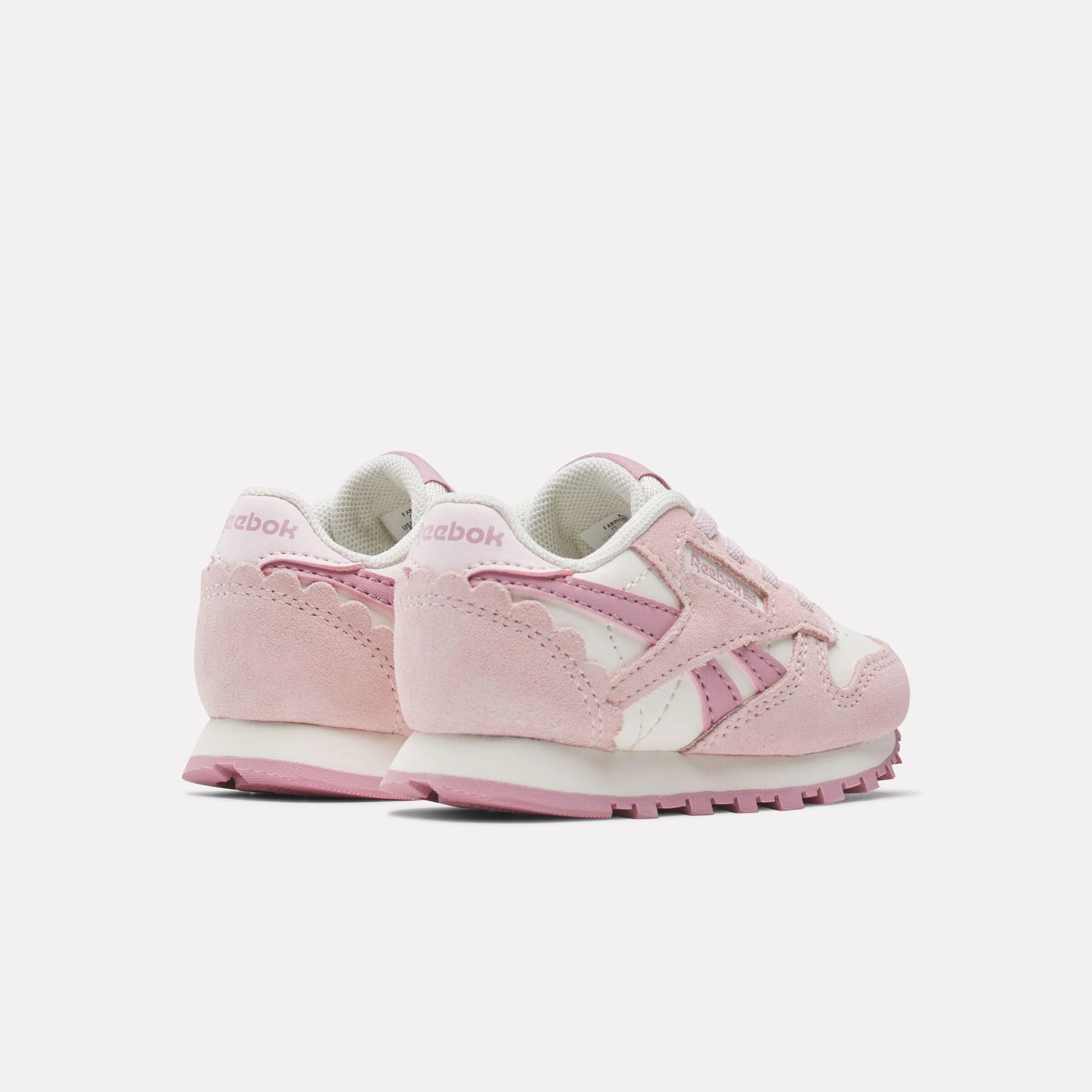 Reebok Footwear Kids Classic Leather Shoes - Baby & Toddler FTWRWHITE/FROSTEDBERRY/CHALK - Image 3