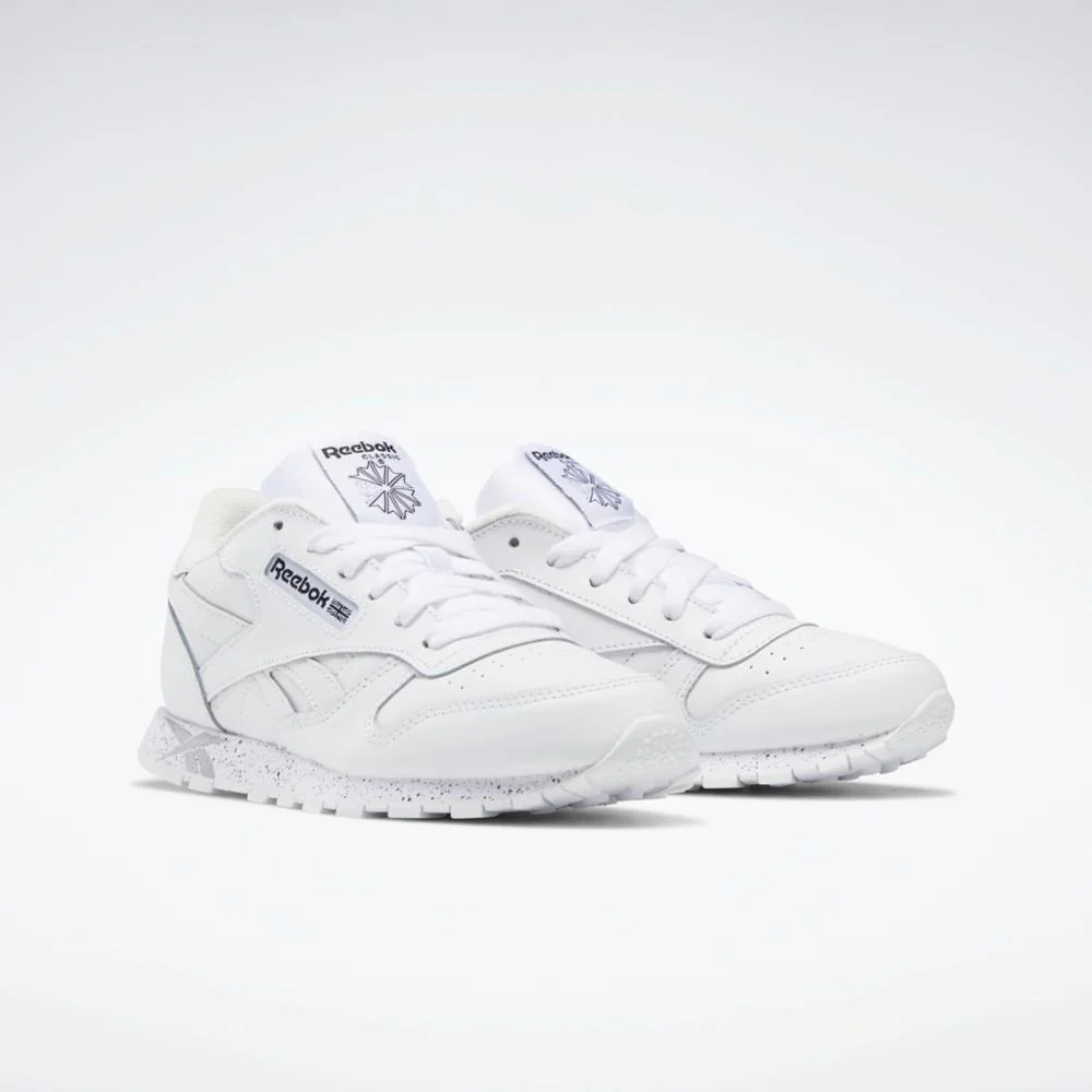 Reebok Footwear Kids Classic Leather Shoes - Grade School FTWR WHT/FTWR WHT/FTWR WHT - Image 3