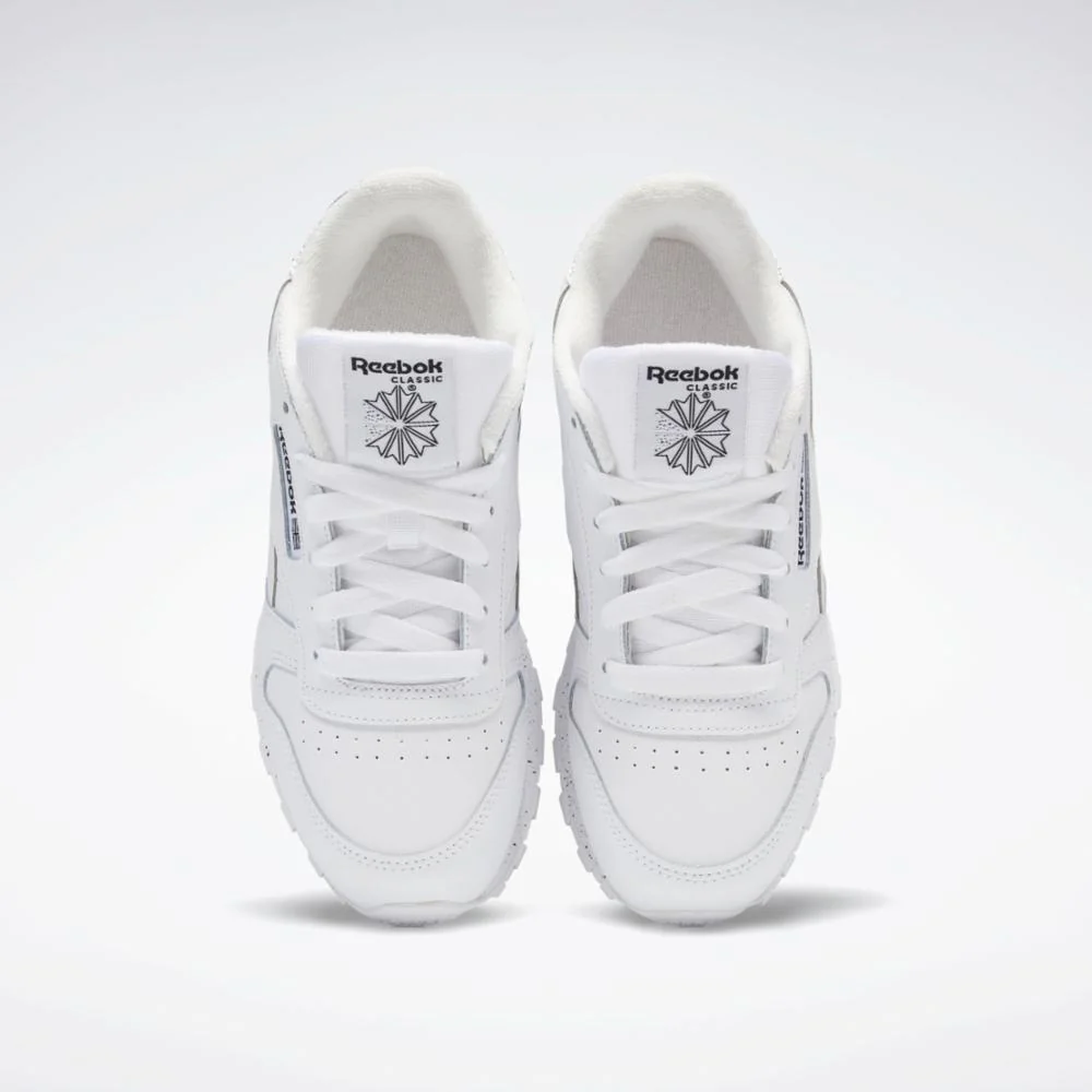 Reebok Footwear Kids Classic Leather Shoes - Grade School FTWR WHT/FTWR WHT/FTWR WHT - Image 6