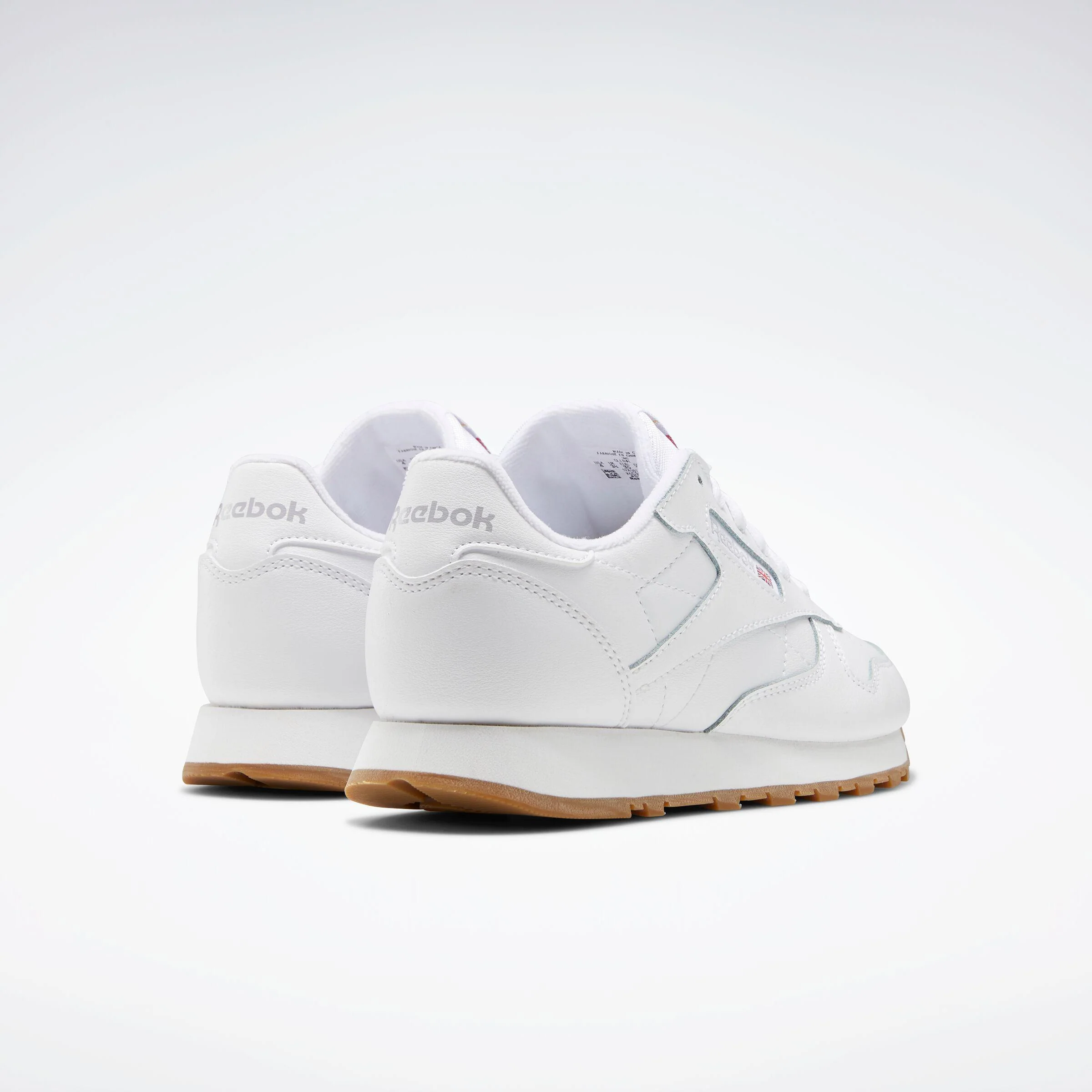 Reebok Footwear Kids Classic Leather Shoes - Grade School FTWWHT/FTWWHT/RBKG02 - Image 3