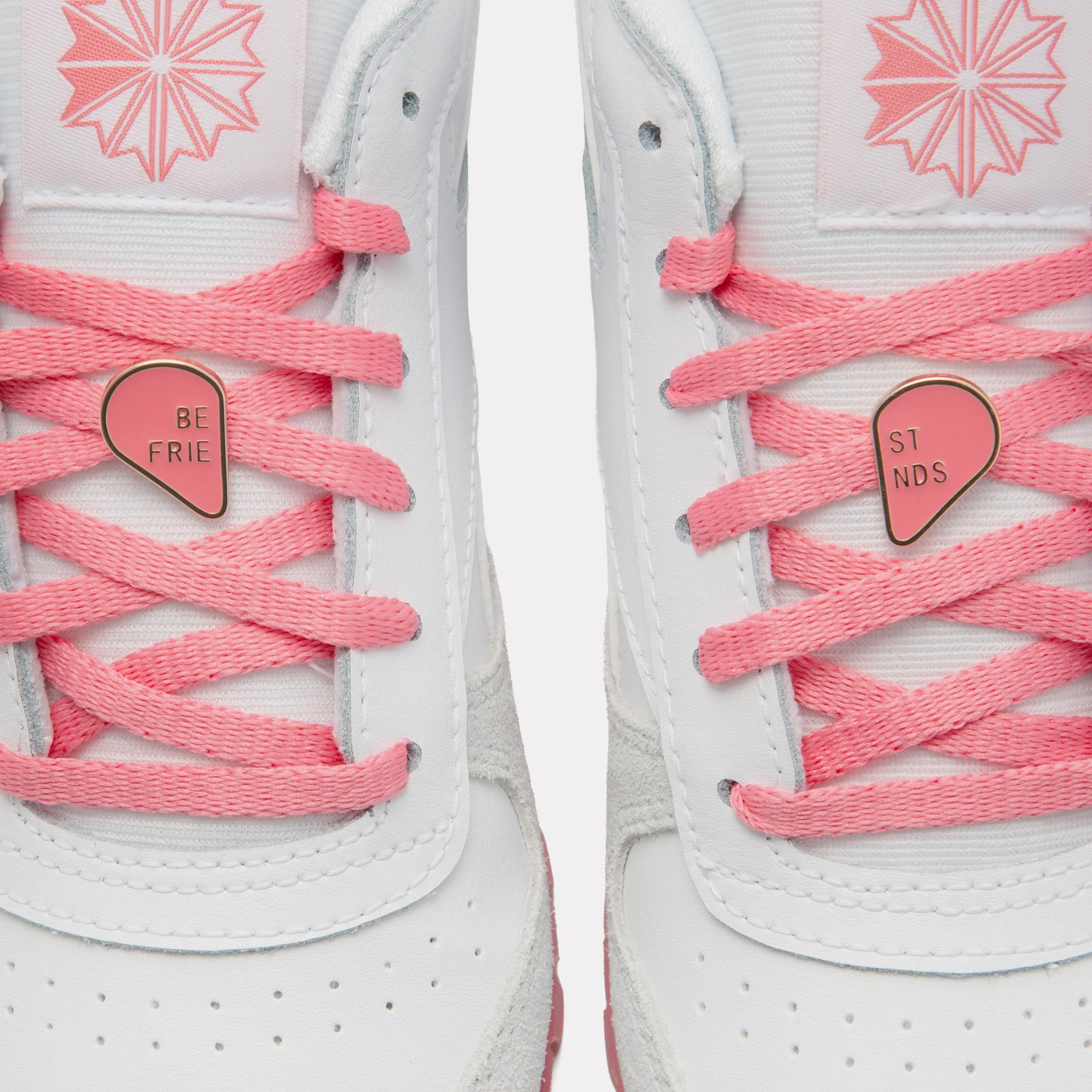Reebok Footwear Kids Classic Leather Shoes - Grade School WHITE/MOON/PASSIONPINK - Image 6