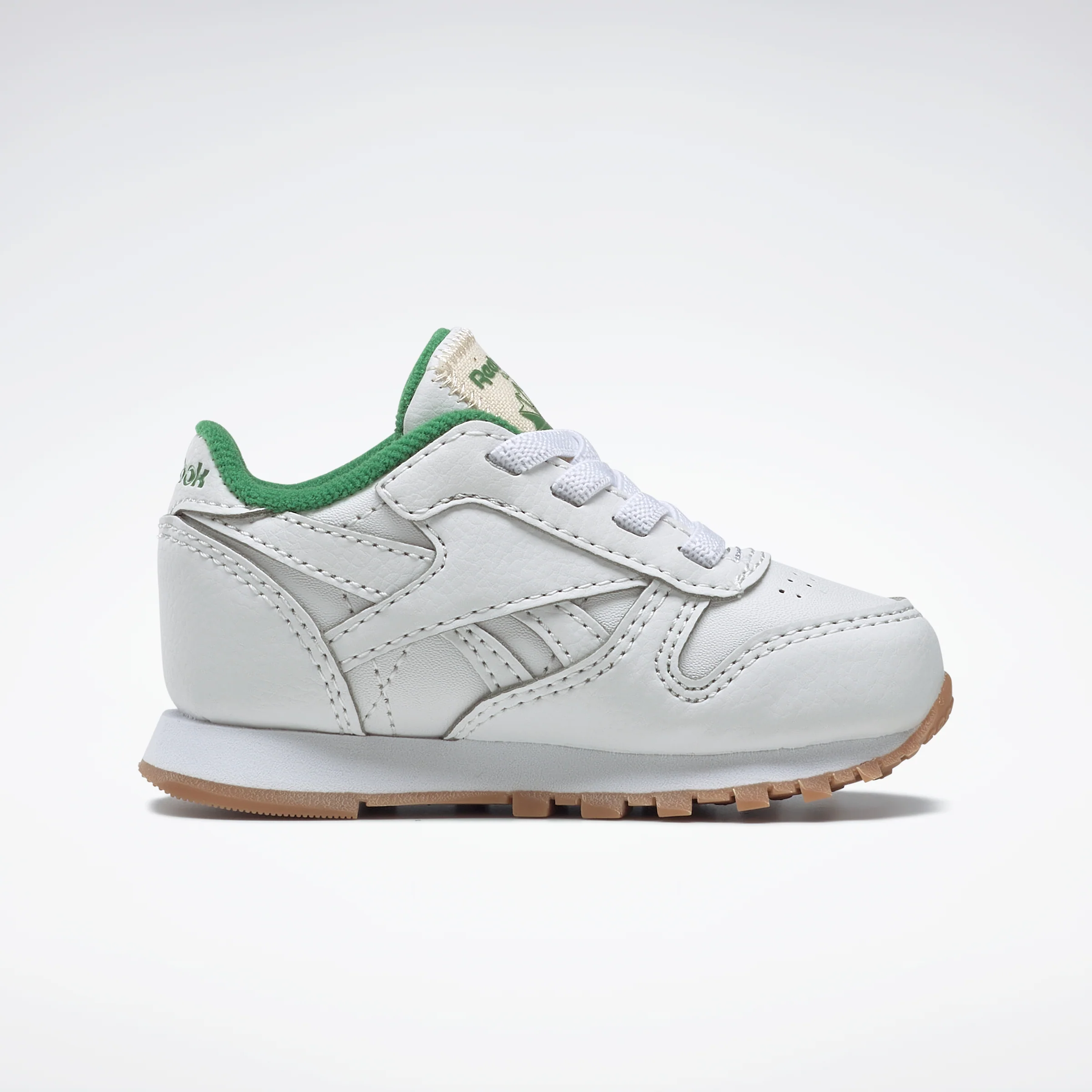 Reebok Footwear Kids Classic Leather Shoes Infant Ftwwht/Ftwwht/Glegrn - Image 2