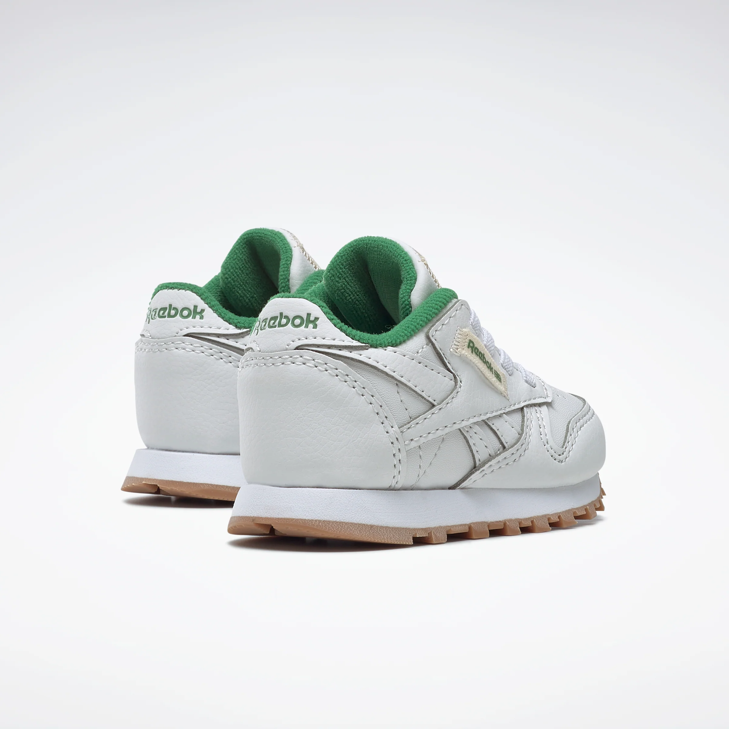 Reebok Footwear Kids Classic Leather Shoes Infant Ftwwht/Ftwwht/Glegrn - Image 4