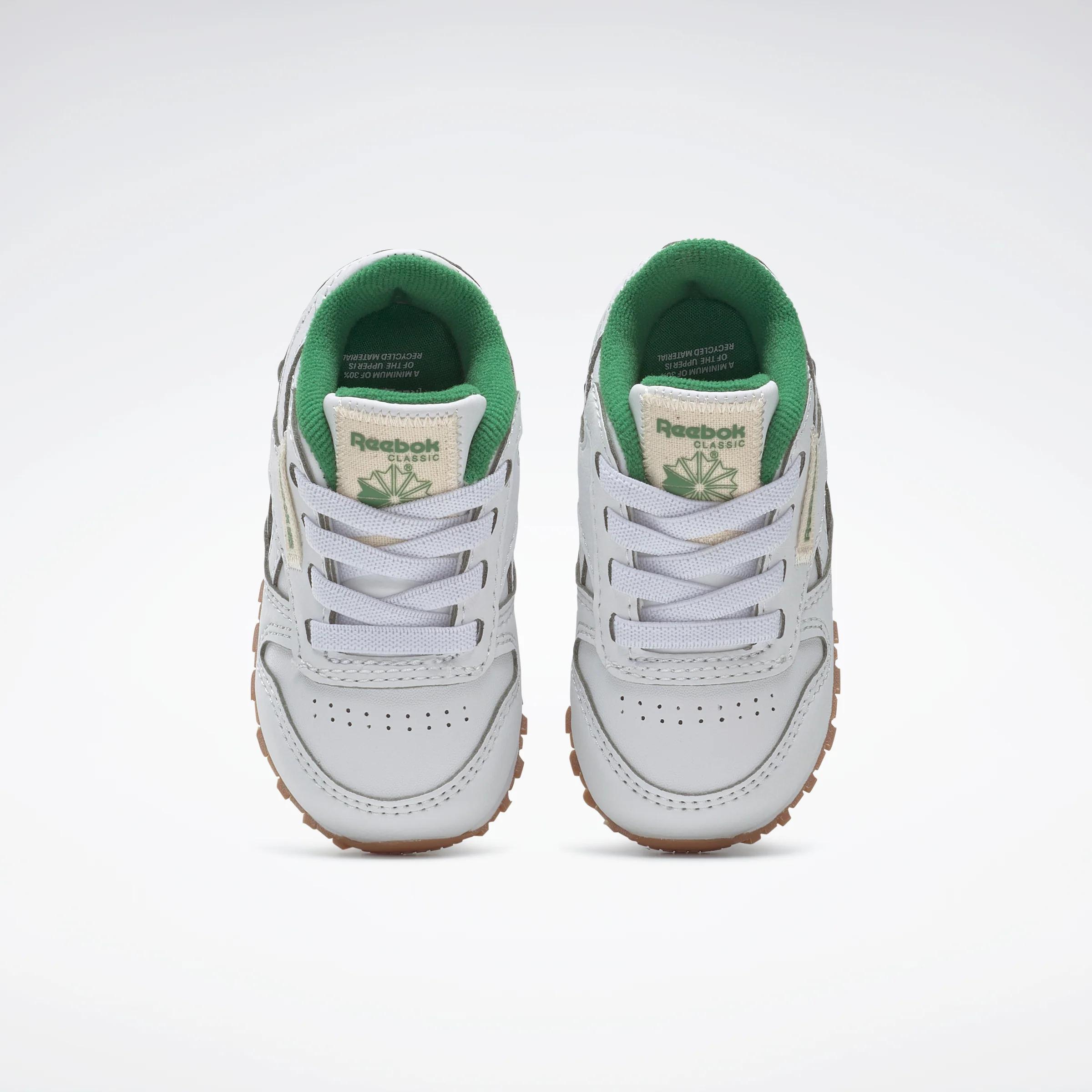 Reebok Footwear Kids Classic Leather Shoes Infant Ftwwht/Ftwwht/Glegrn - Image 6