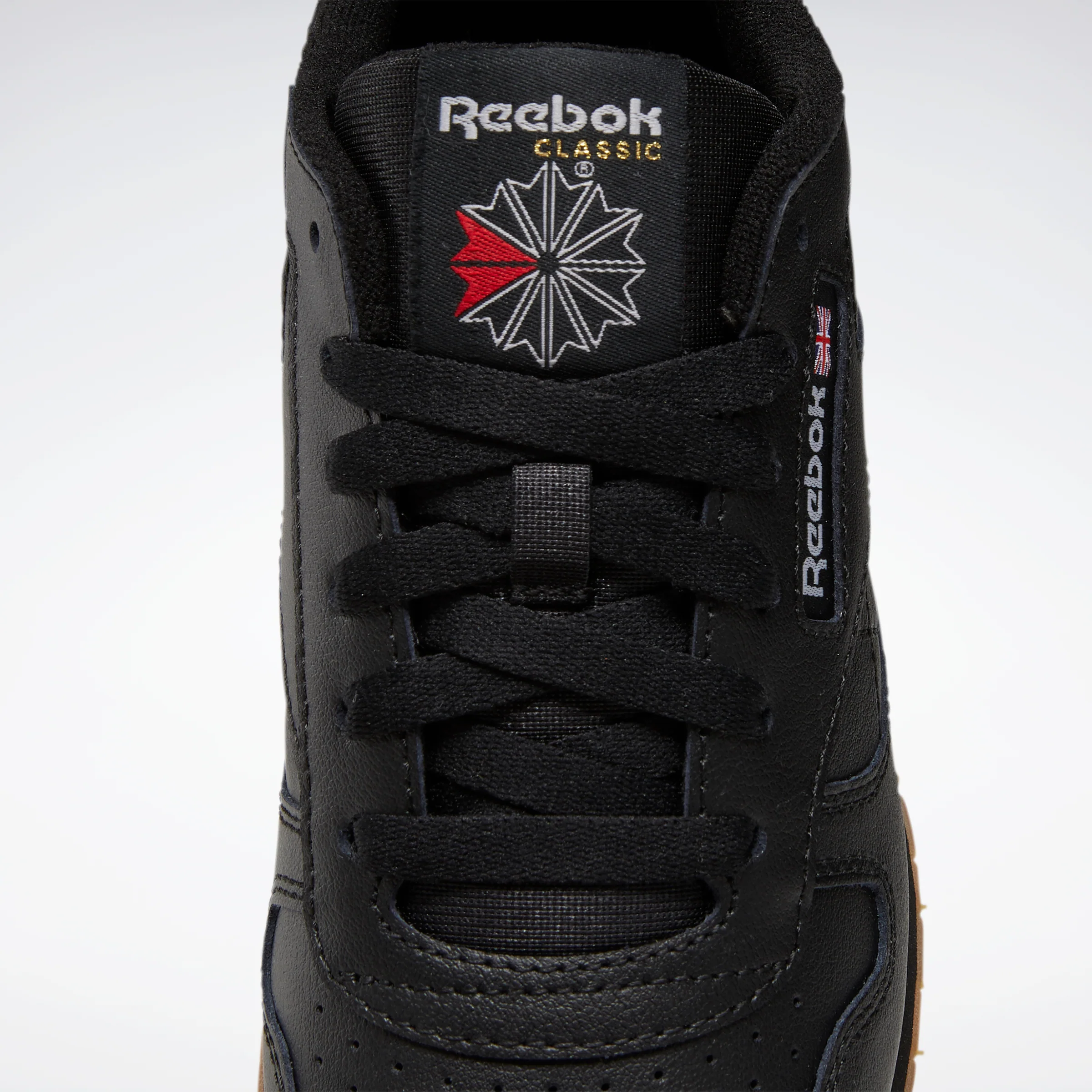 Reebok Footwear Kids Classic Leather Shoes Junior Cblack/Cblack/Rbkg02 - Image 3