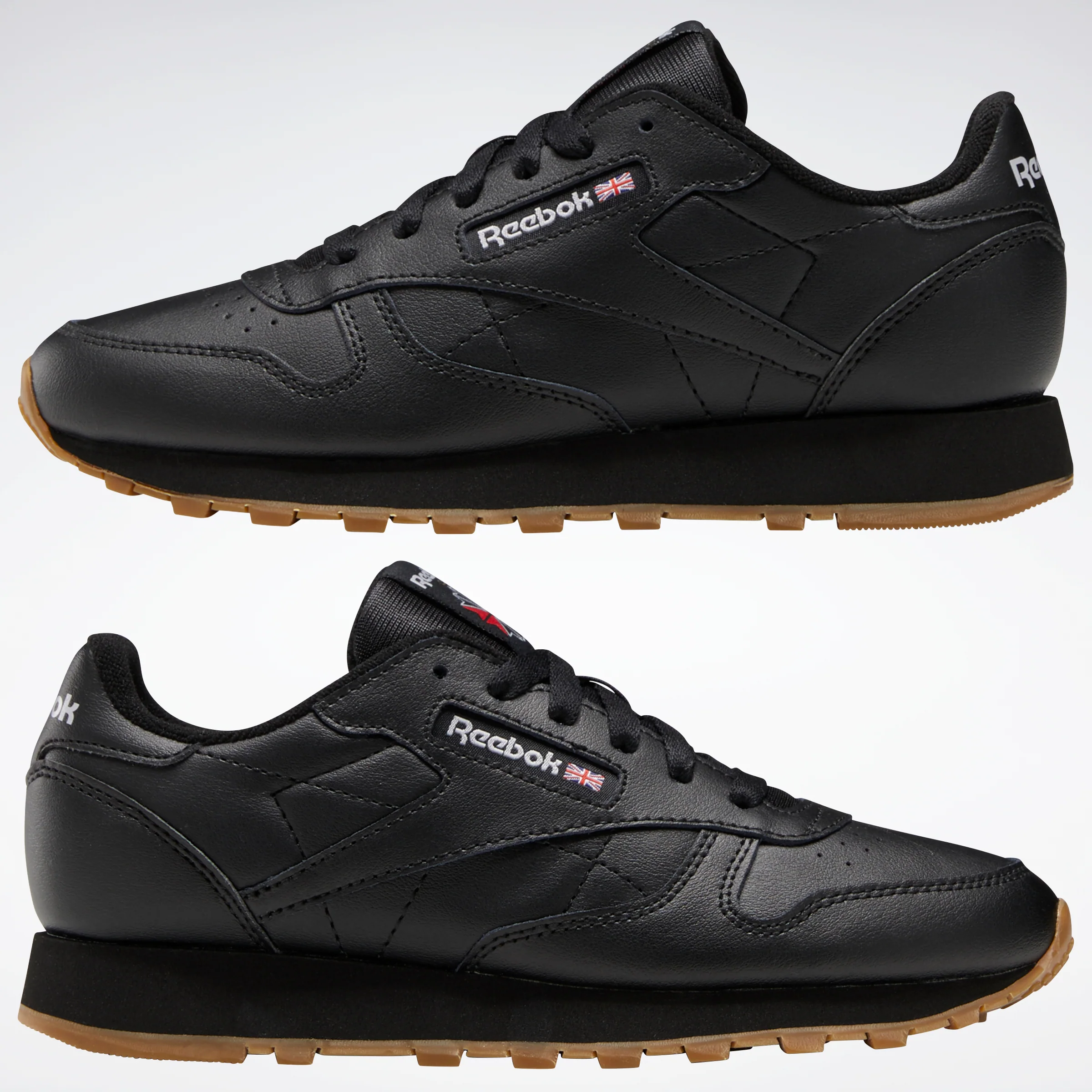 Reebok Footwear Kids Classic Leather Shoes Junior Cblack/Cblack/Rbkg02 - Image 4