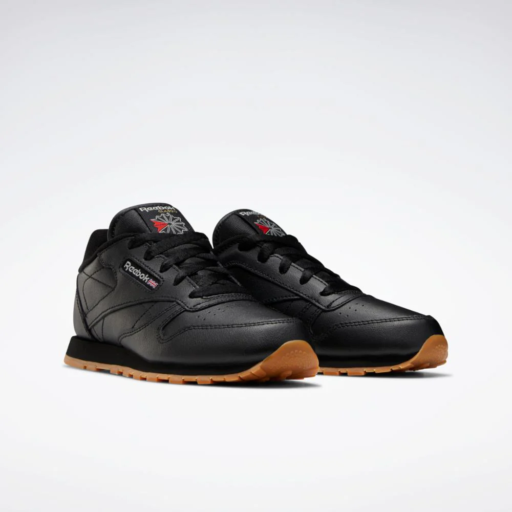 Reebok Footwear Kids Classic Leather Shoes - Pre-School BLACK/GUM/INT - Image 2