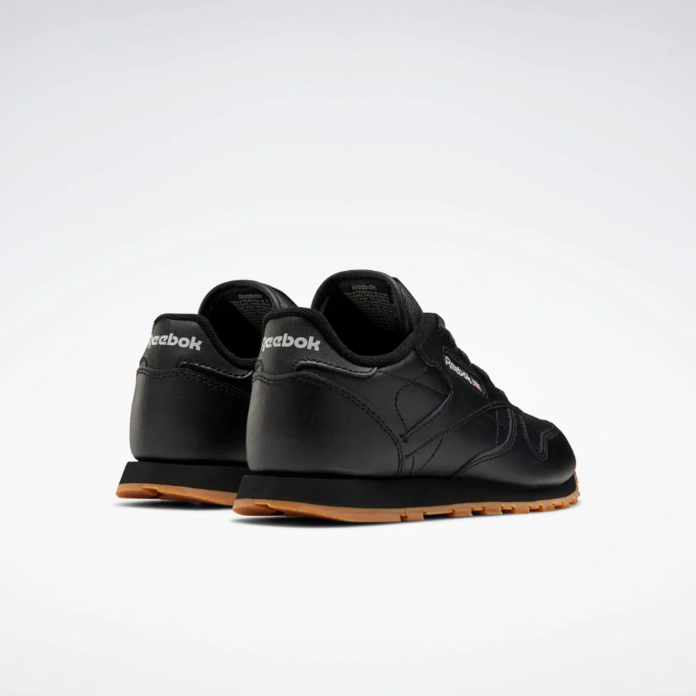Reebok Footwear Kids Classic Leather Shoes - Pre-School BLACK/GUM/INT - Image 3