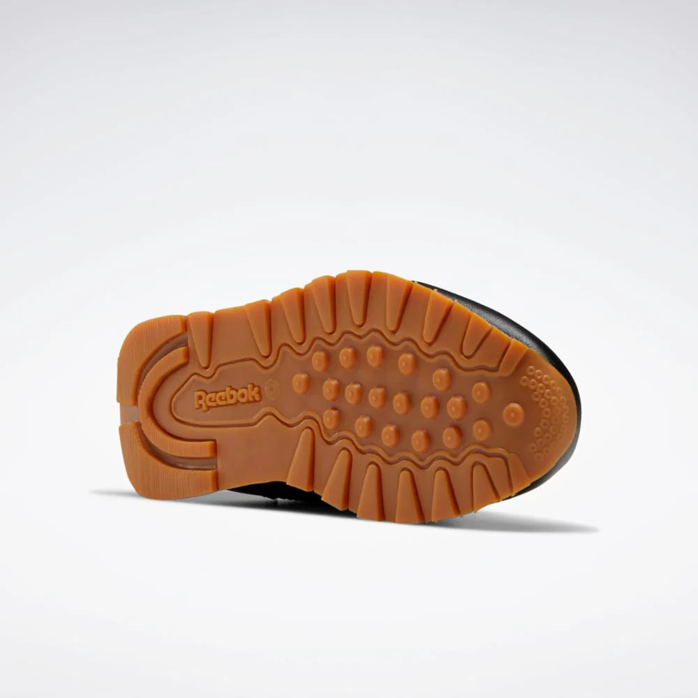 Reebok Footwear Kids Classic Leather Shoes - Pre-School BLACK/GUM/INT - Image 4