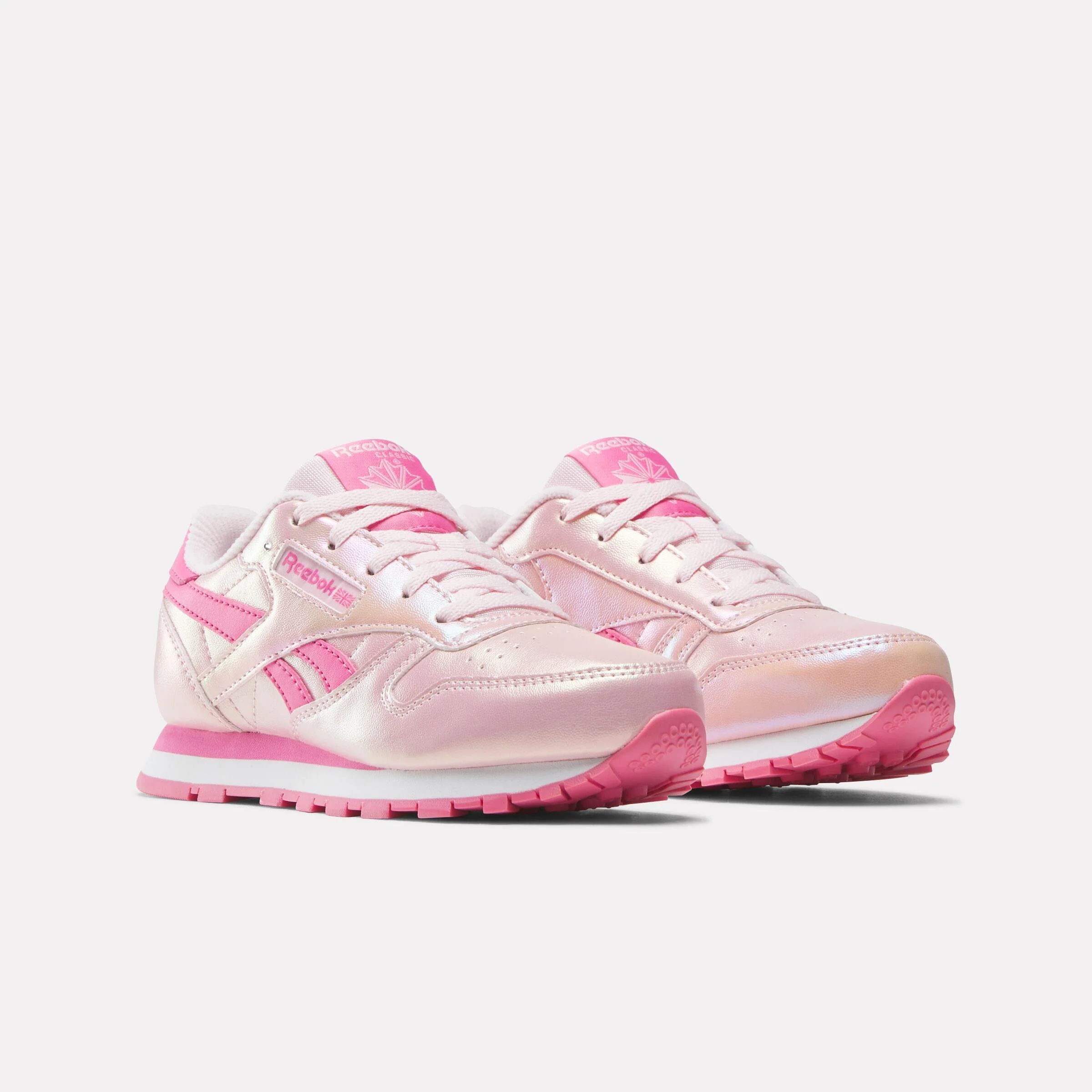 Reebok Footwear Kids Classic Leather Shoes - Pre-School FROSTEDBERRY/TRUEPINK/WHITE - Image 2