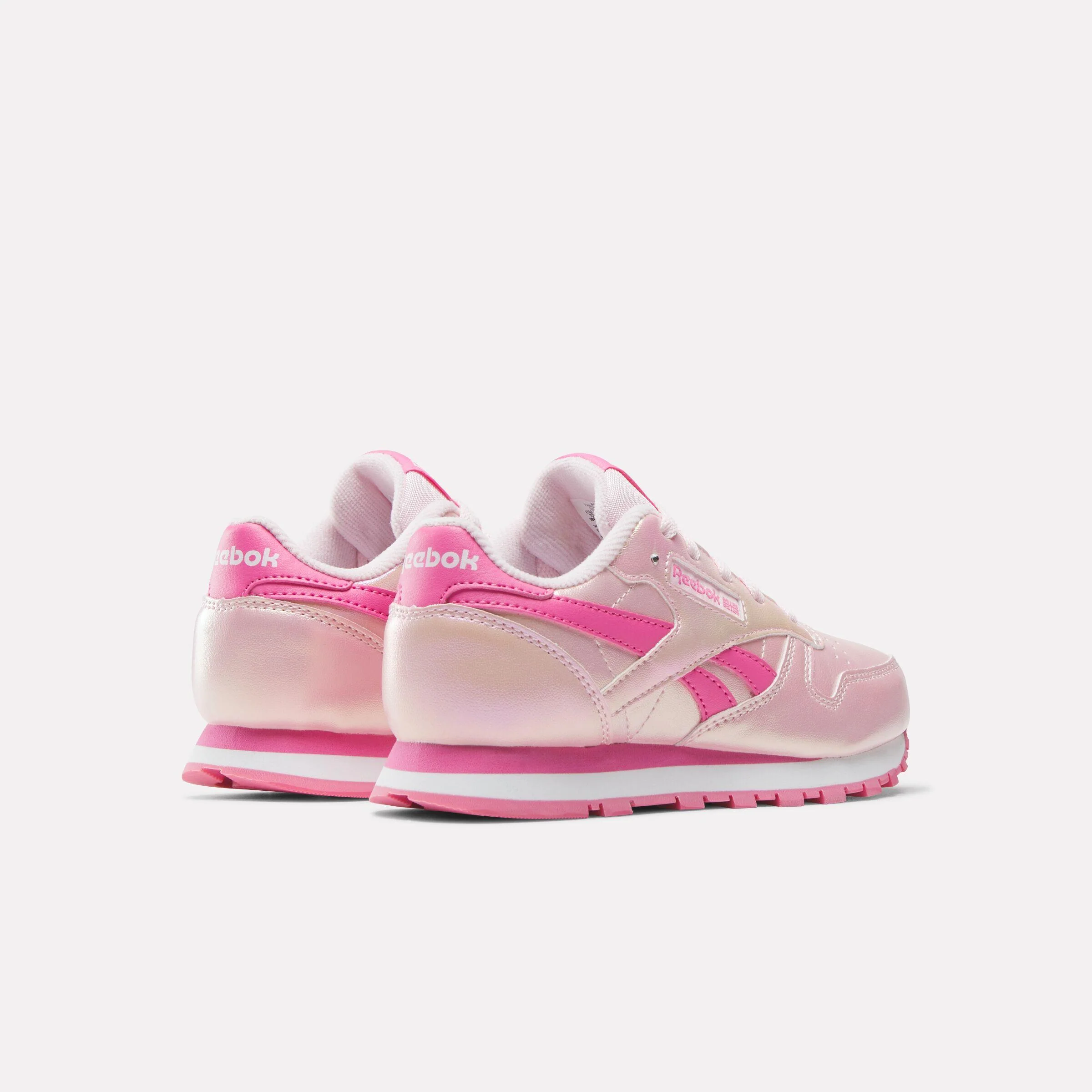 Reebok Footwear Kids Classic Leather Shoes - Pre-School FROSTEDBERRY/TRUEPINK/WHITE - Image 3