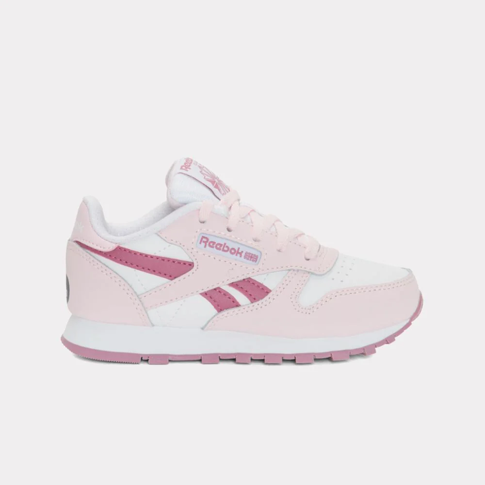 Reebok Footwear Kids Classic Leather Shoes – Pre-School FTWRWHITE/FROSTEDBERRY/STUDIOP