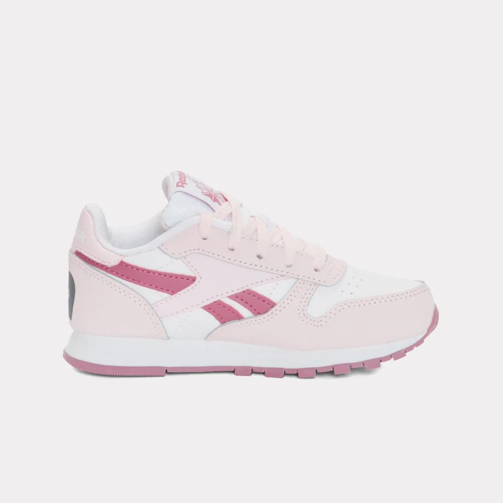 Reebok Footwear Kids Classic Leather Shoes – Pre-School FTWRWHITE/FROSTEDBERRY/STUDIOP - Image 2