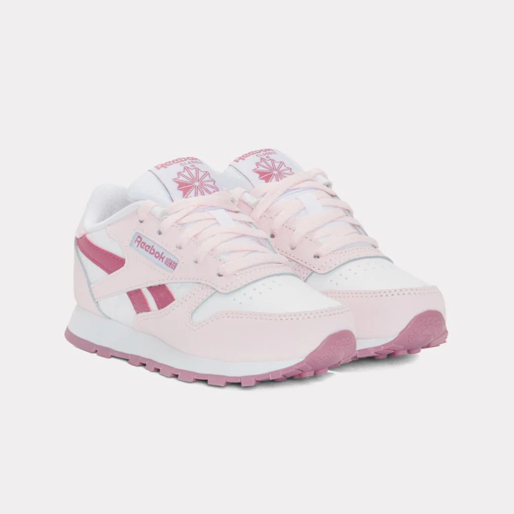 Reebok Footwear Kids Classic Leather Shoes – Pre-School FTWRWHITE/FROSTEDBERRY/STUDIOP - Image 3