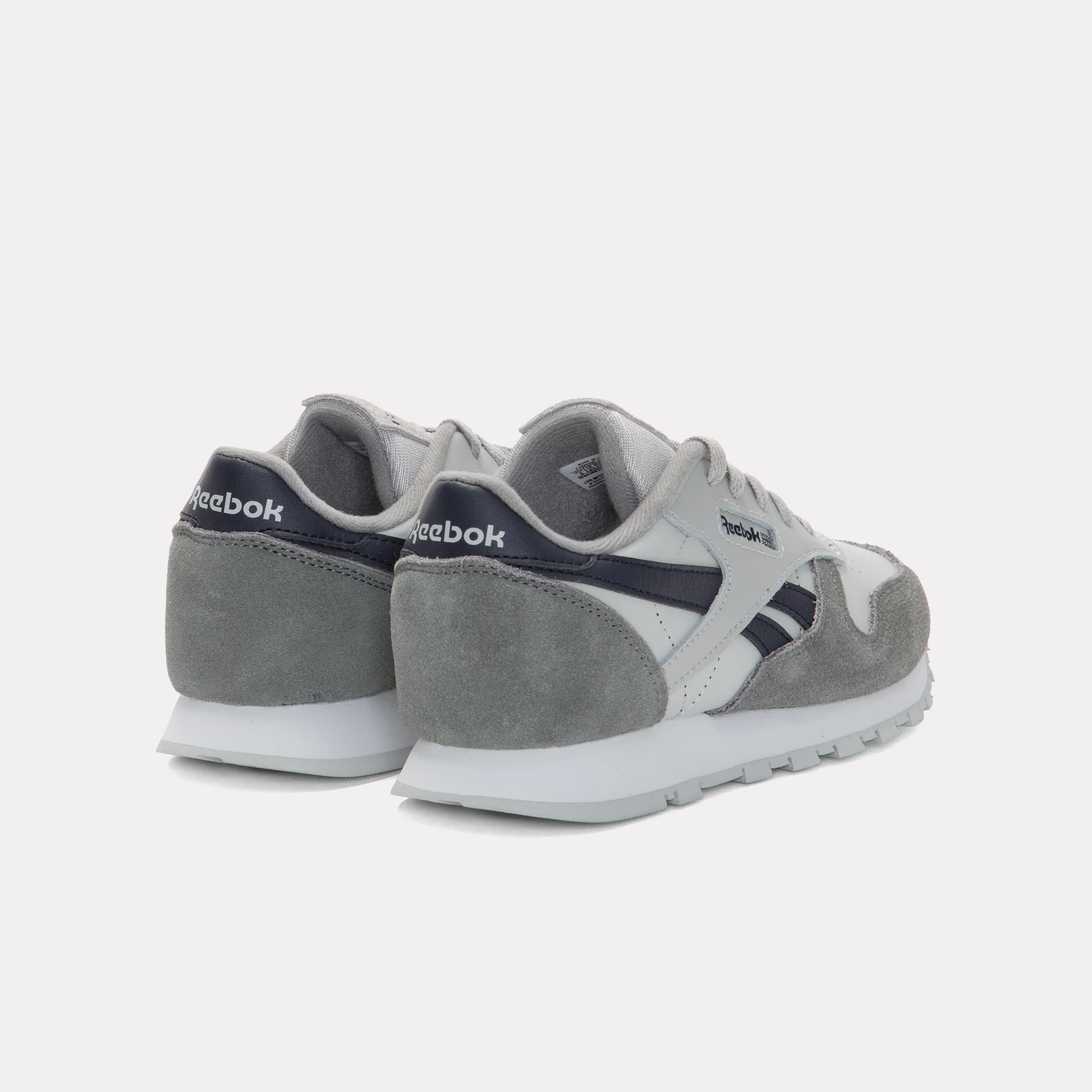 Reebok Footwear Kids Classic Leather Shoes – Pre-School GREY4/GREY1/VECTORNAVY - Image 4