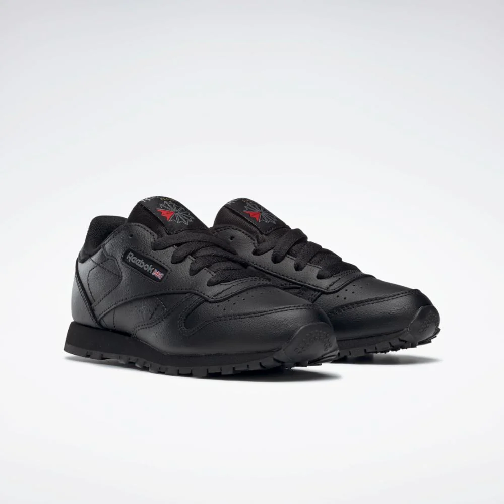 Reebok Footwear Kids Classic Leather Shoes - Preschool BLACK-1 - Image 3