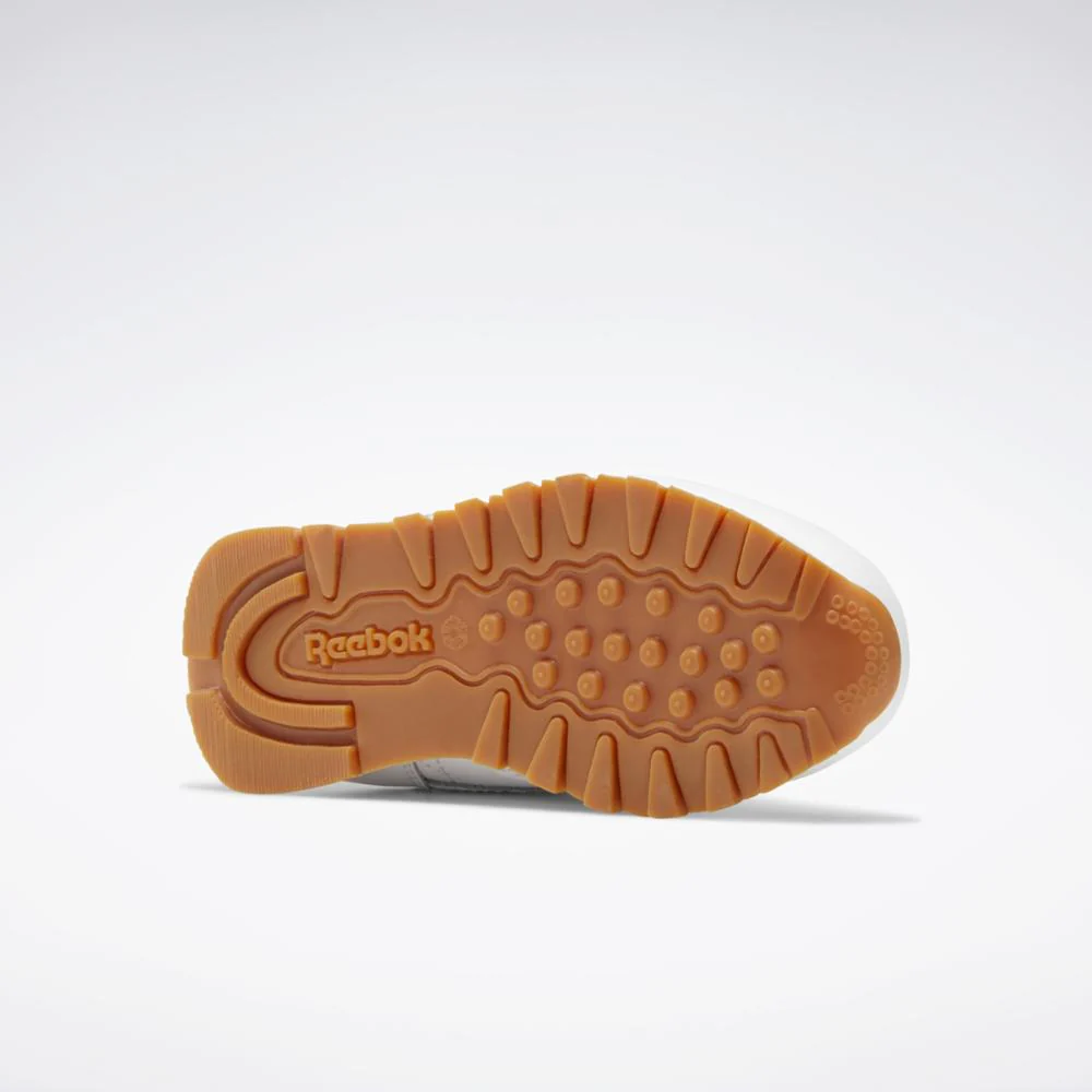 Reebok Footwear Kids Classic Leather Shoes - Preschool WHITE/GUM - Image 5