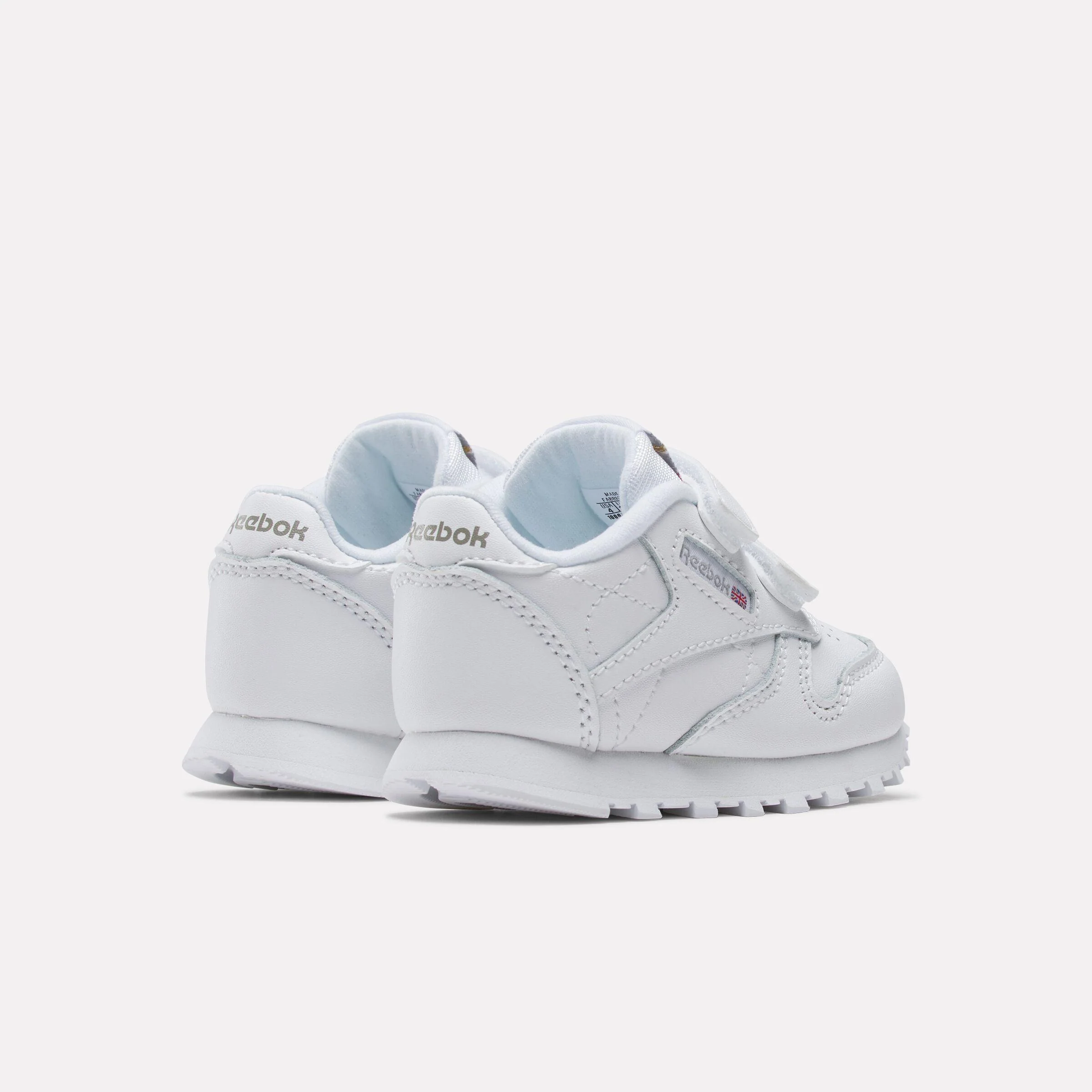 Reebok Footwear Kids Classic Leather Shoes - Toddler WHITE/CARBON/VECBLU - Image 3