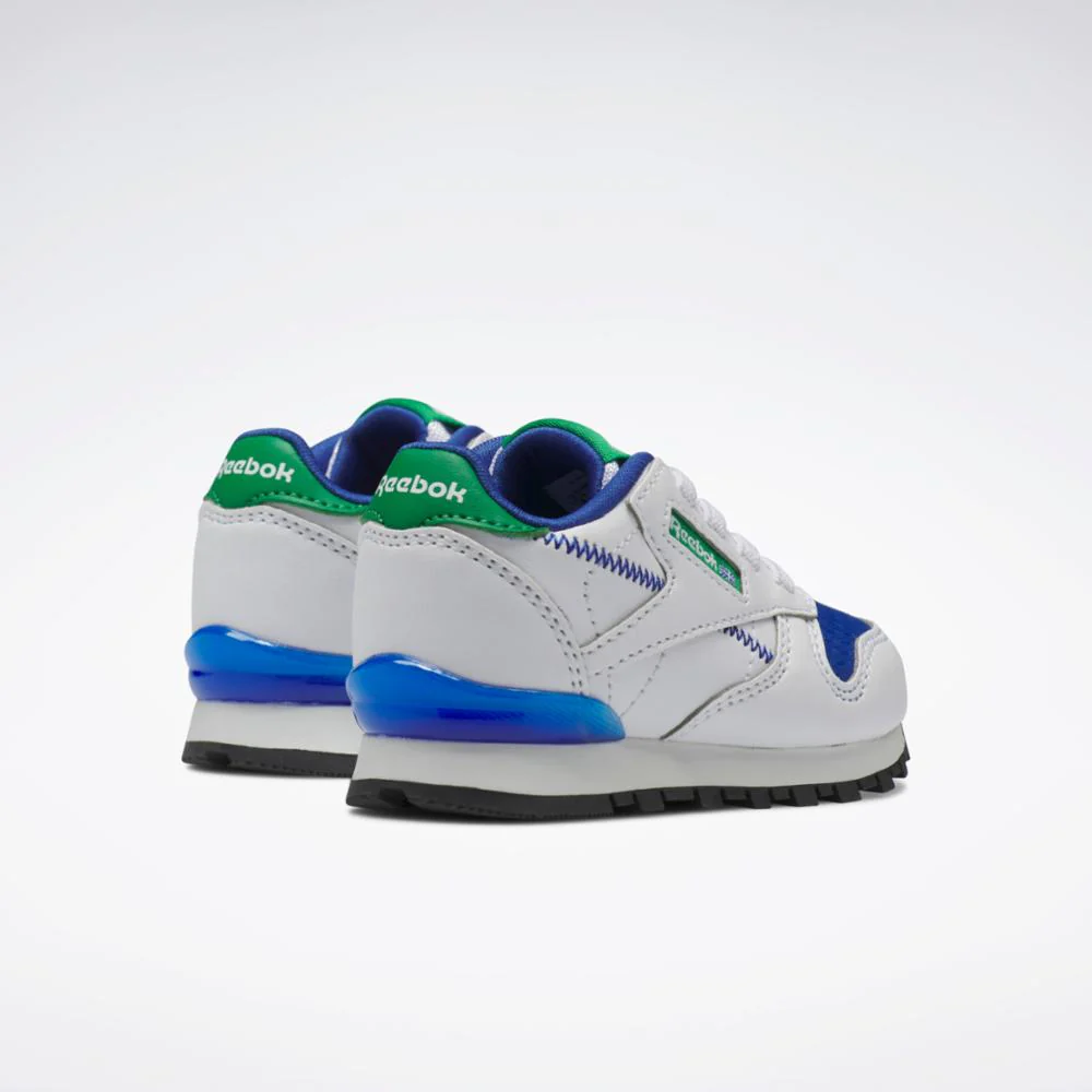 Reebok Footwear Kids Classic Leather Step 'n' Flash FTWWHT/FTWWHT/VECBLU - Image 4