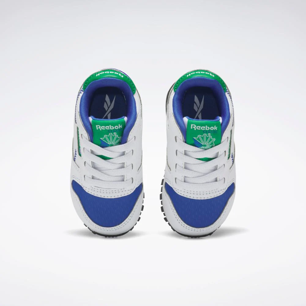 Reebok Footwear Kids Classic Leather Step 'n' Flash FTWWHT/FTWWHT/VECBLU - Image 6