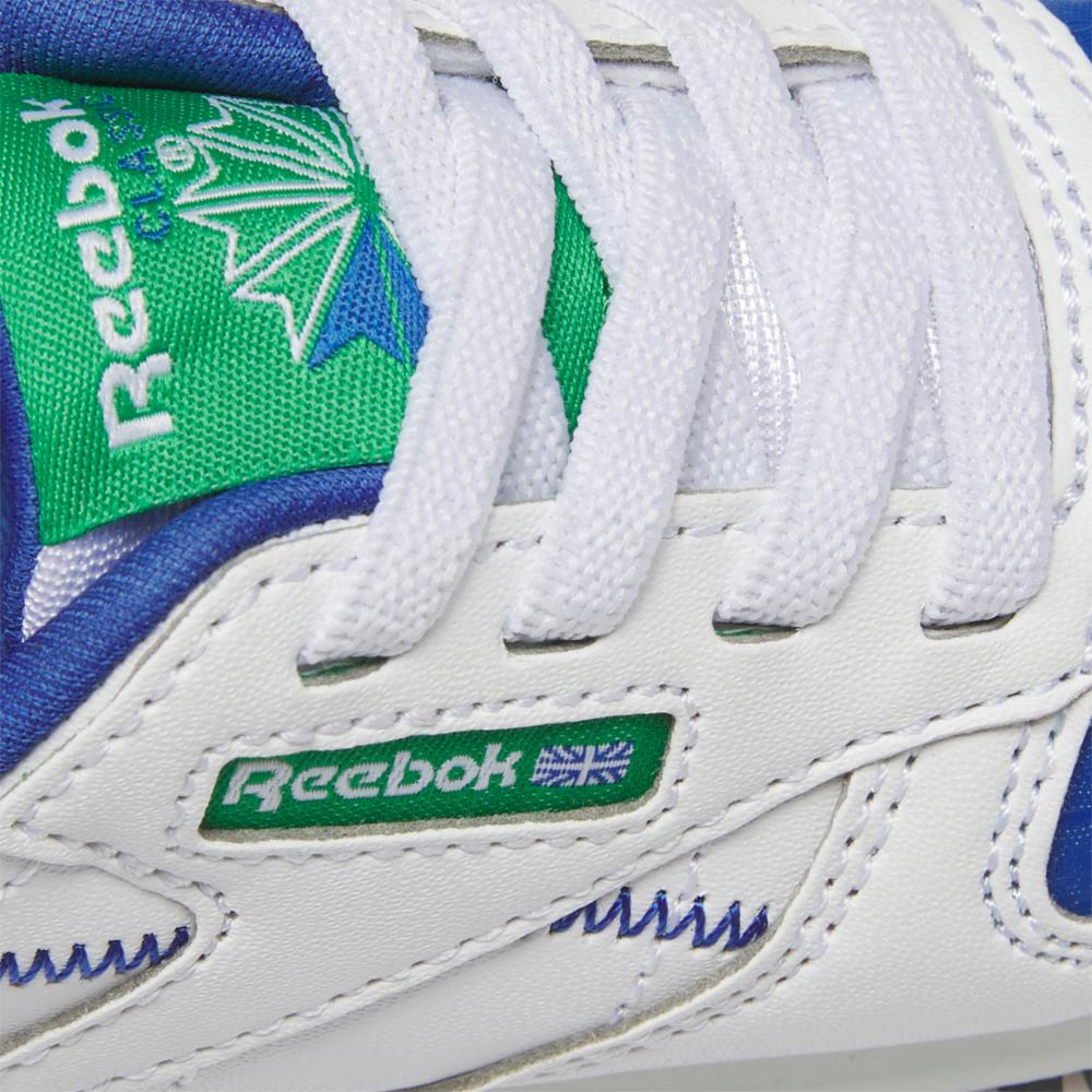 Reebok Footwear Kids Classic Leather Step 'n' Flash FTWWHT/FTWWHT/VECBLU - Image 7