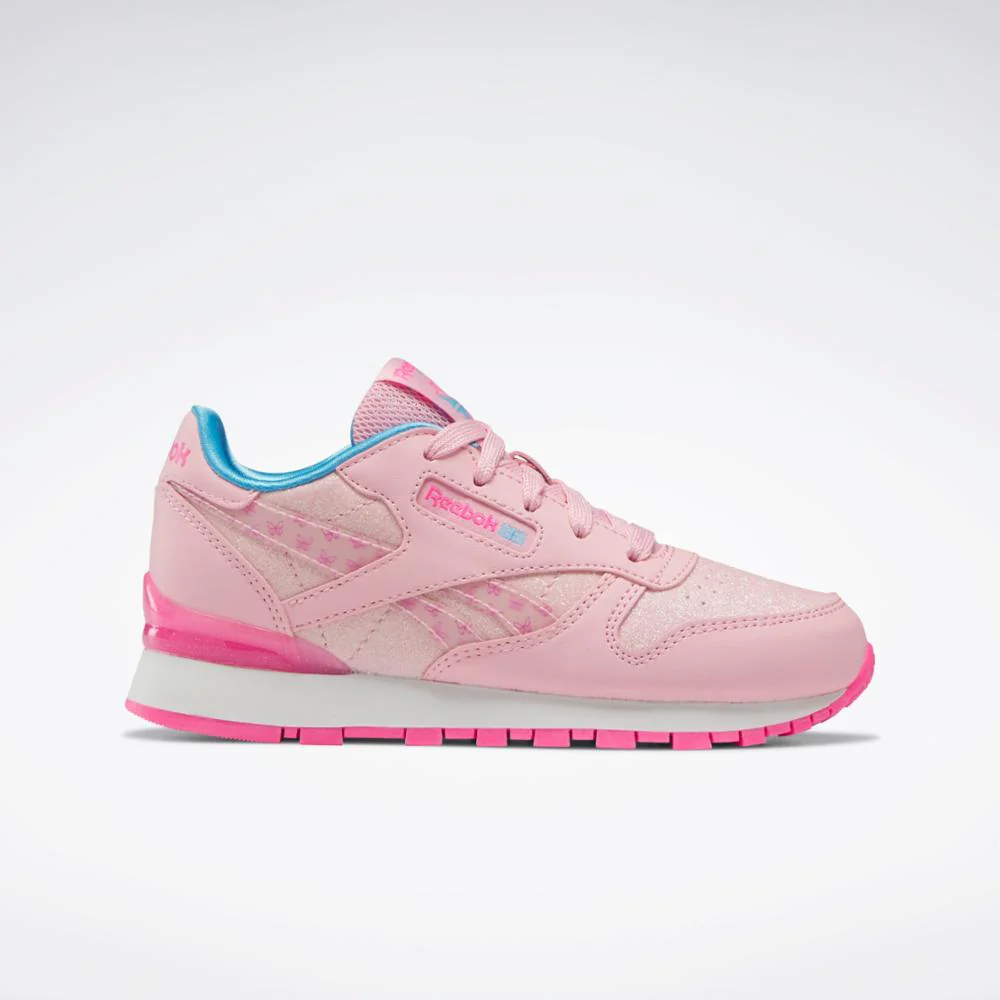 Reebok Footwear Kids Classic Leather Step 'n' Flash - Preschool PNKGLW/PNKGLW/ATOPNK