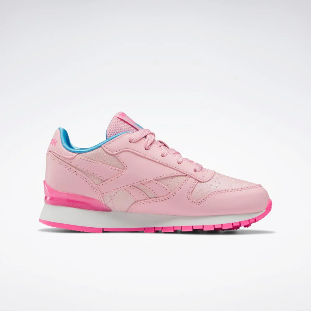 Reebok Footwear Kids Classic Leather Step 'n' Flash - Preschool PNKGLW/PNKGLW/ATOPNK - Image 2