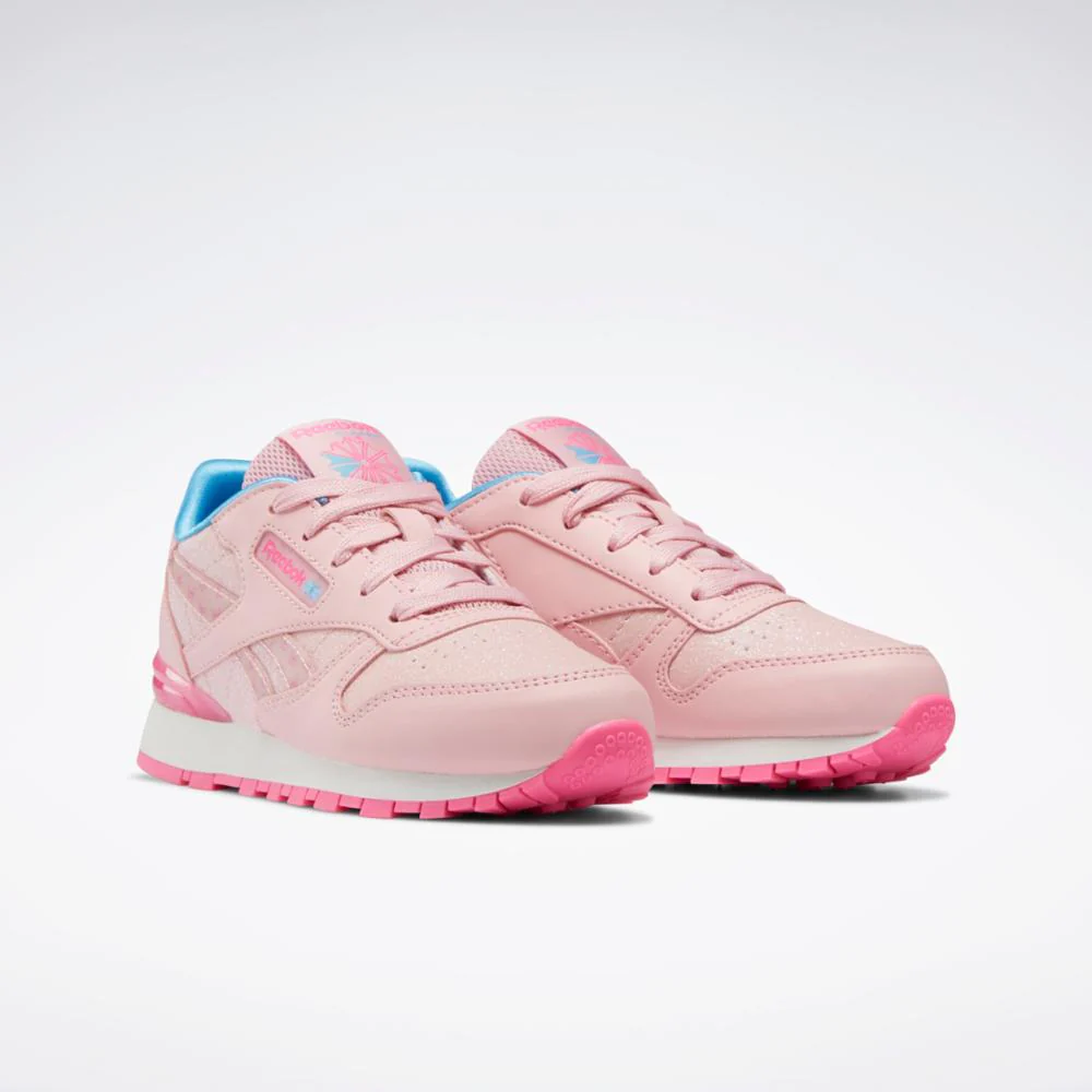 Reebok Footwear Kids Classic Leather Step 'n' Flash - Preschool PNKGLW/PNKGLW/ATOPNK - Image 3
