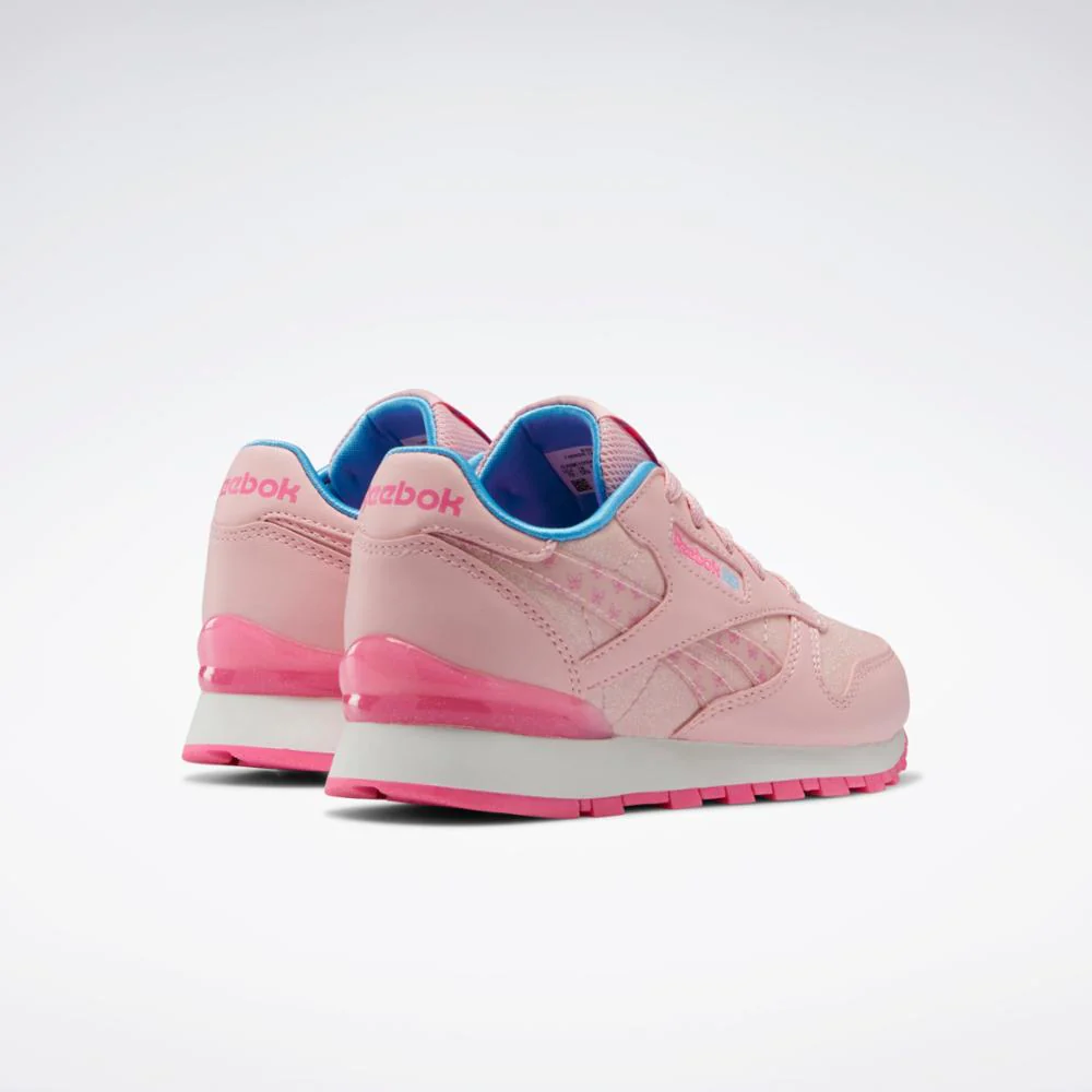 Reebok Footwear Kids Classic Leather Step 'n' Flash - Preschool PNKGLW/PNKGLW/ATOPNK - Image 4