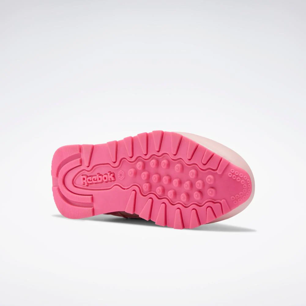 Reebok Footwear Kids Classic Leather Step 'n' Flash - Preschool PNKGLW/PNKGLW/ATOPNK - Image 5