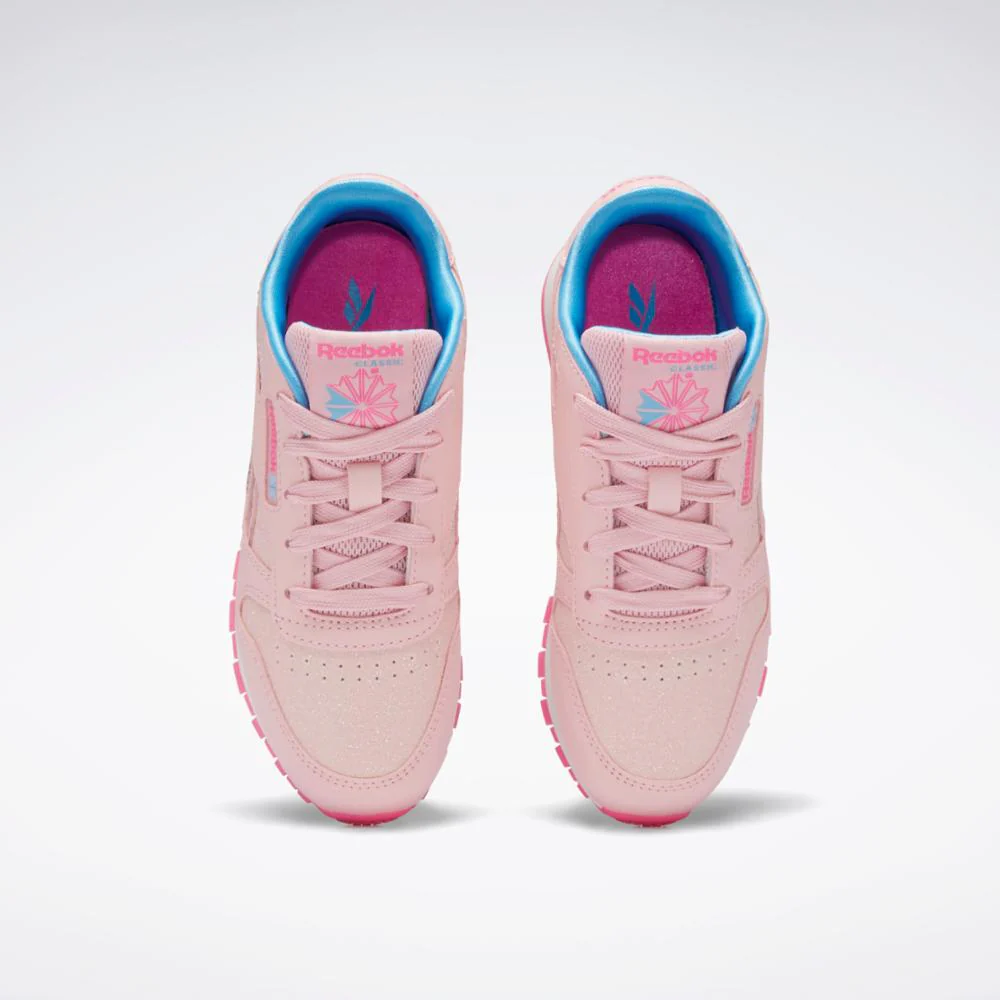 Reebok Footwear Kids Classic Leather Step 'n' Flash - Preschool PNKGLW/PNKGLW/ATOPNK - Image 6
