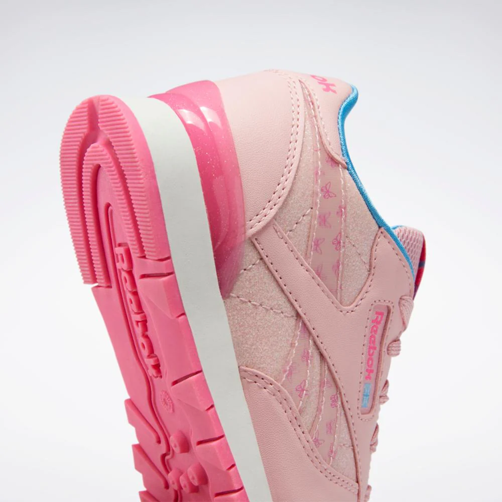 Reebok Footwear Kids Classic Leather Step 'n' Flash - Preschool PNKGLW/PNKGLW/ATOPNK - Image 7
