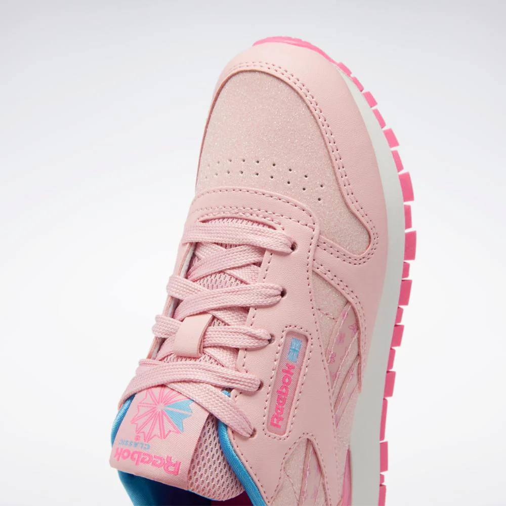 Reebok Footwear Kids Classic Leather Step 'n' Flash - Preschool PNKGLW/PNKGLW/ATOPNK - Image 8
